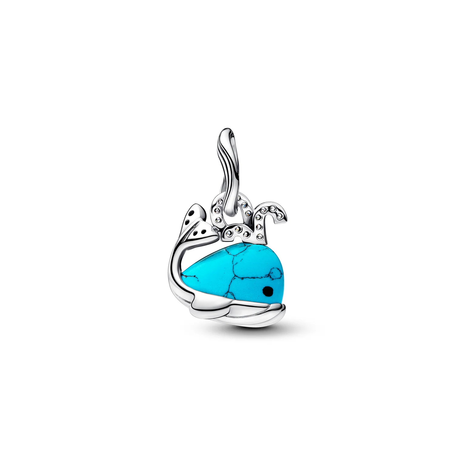 Pandora Moments 925 Sterling Zilveren Turquoise Walvis Bedel 793822C01 - Image 3