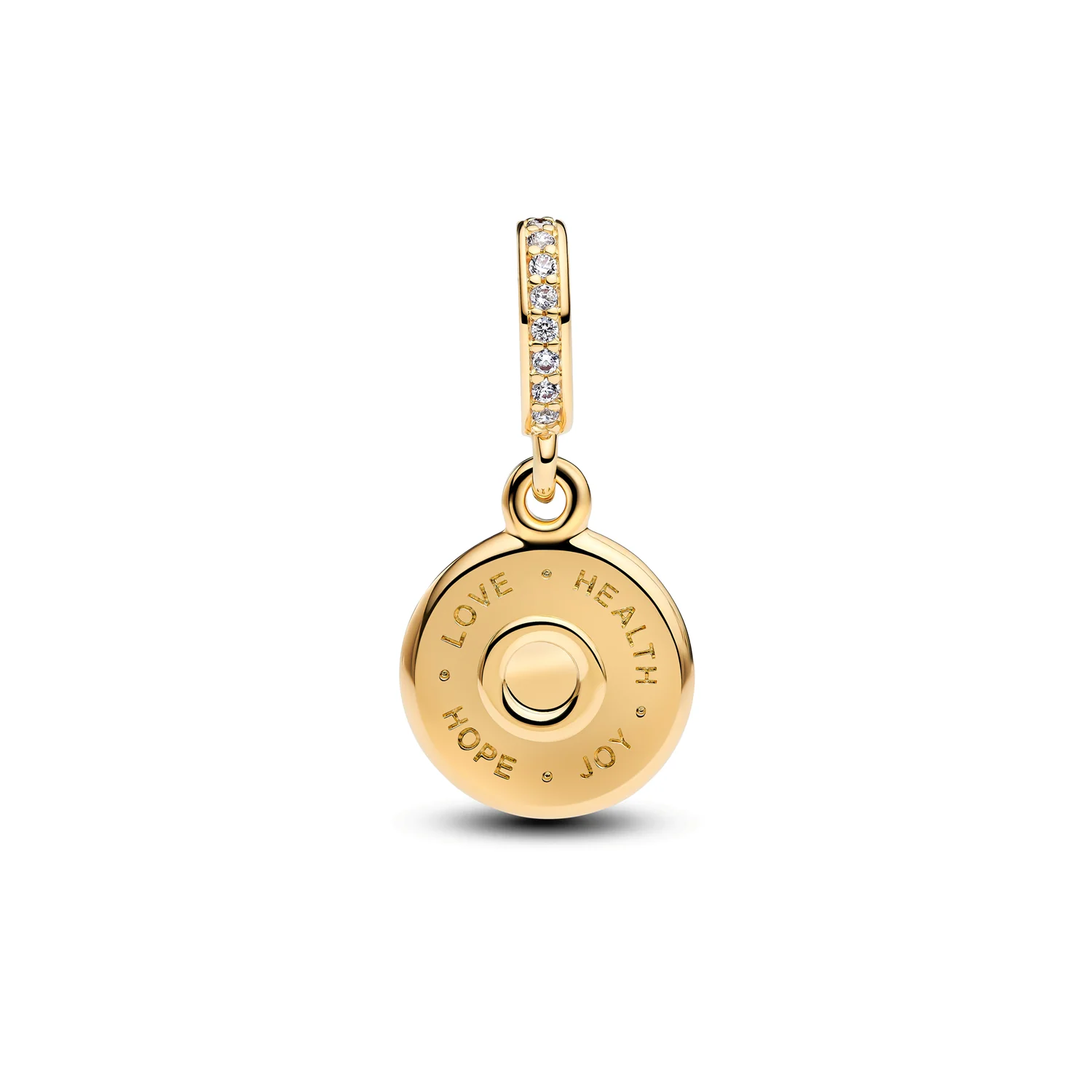 Pandora Moments Gold Plated Happy Birthday Hangende Bedel 763787C01 - Image 2