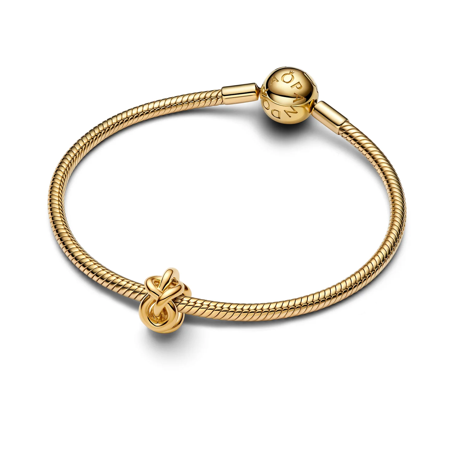 Pandora Moments Gold Plated Knoop Bedel 763755C00 - Image 3