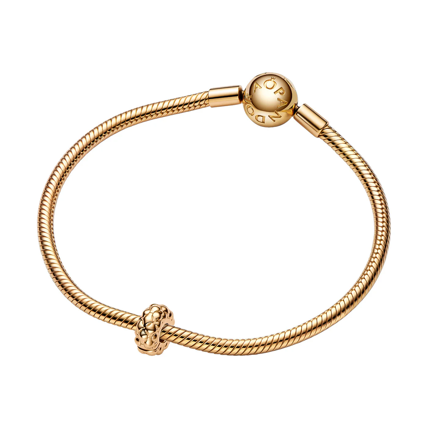 Pandora Moments Gold Plated Studded Clip Bedel 762716C00 - Image 4