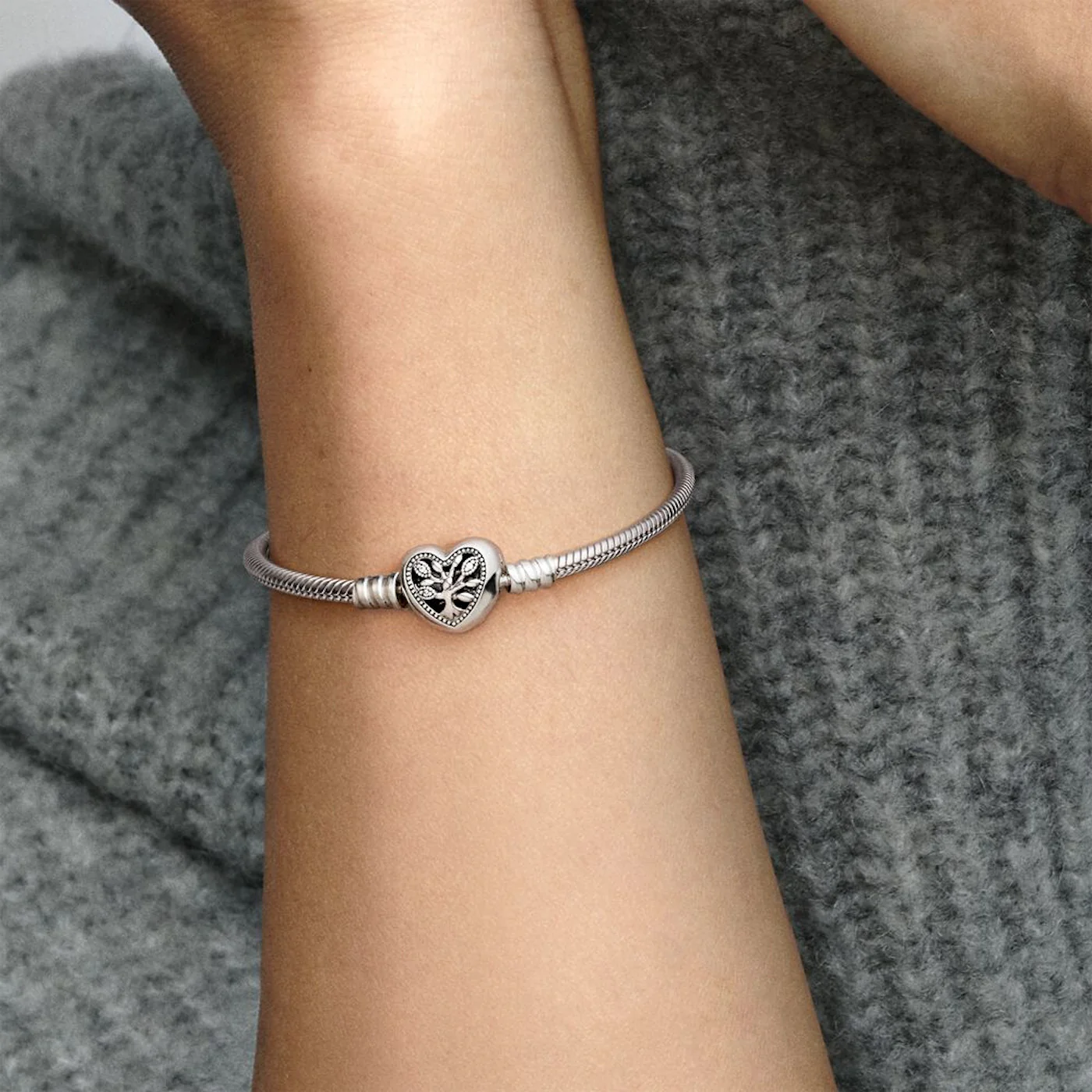 Pandora Moments 925 Sterling Silver Snake Chain Bracelet 598827C01-18 (Length: 18.00 cm) - Image 3