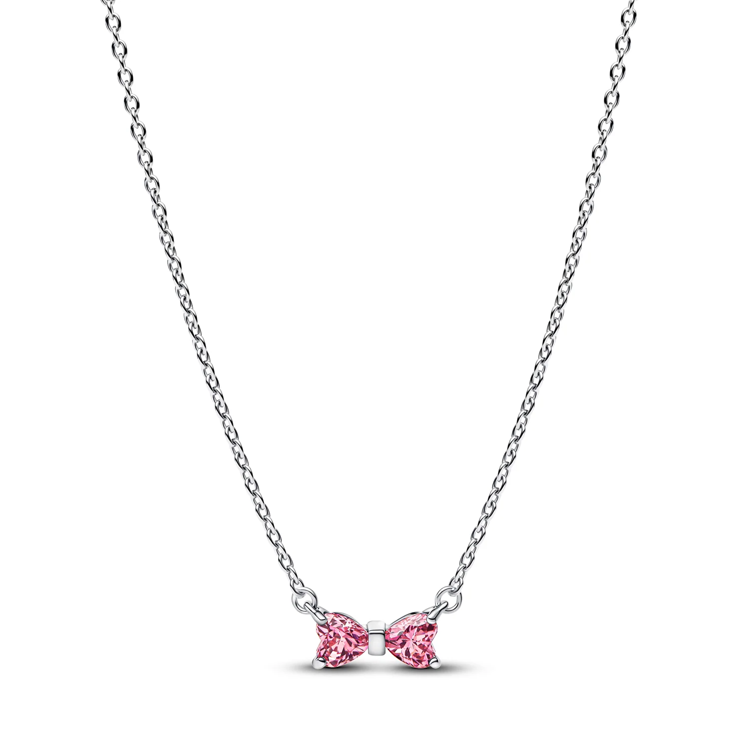 Pandora Timeless 925 Sterling Silver Bow Pendant Necklace 394235C01-45