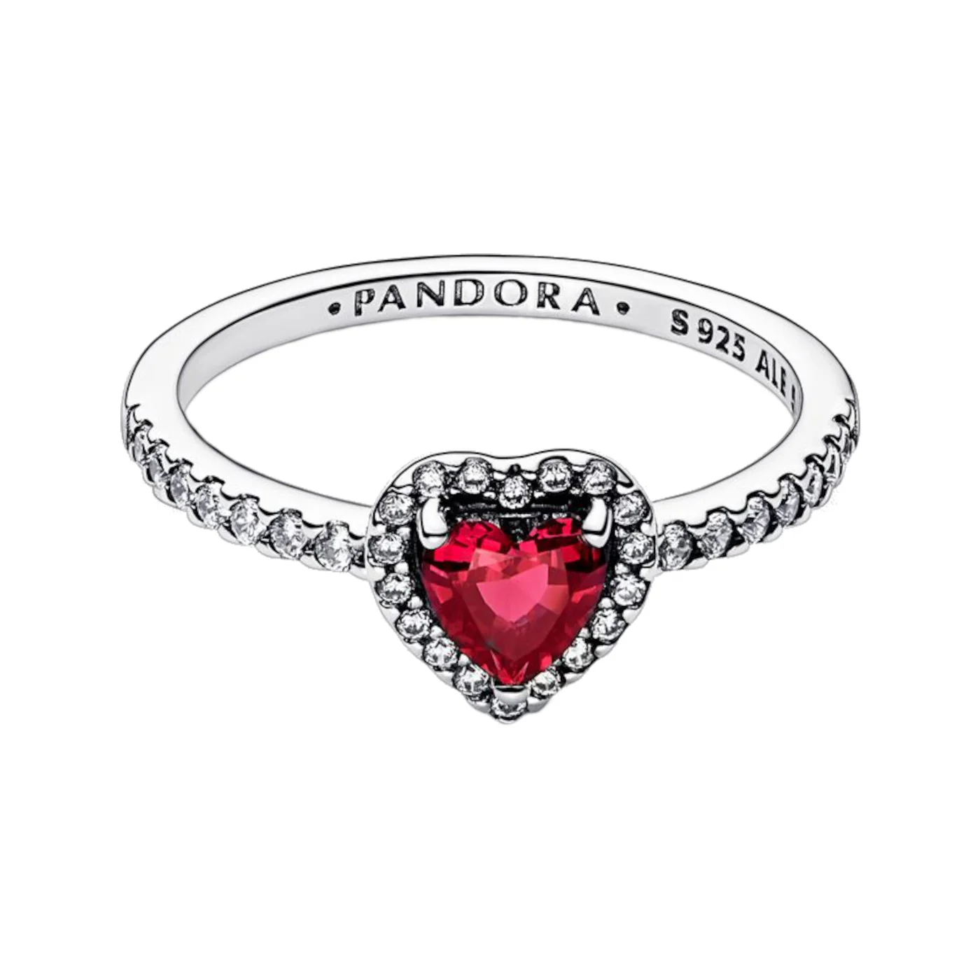 Pandora Timeless 925 Sterling Silver Heart Ring 198421C02-50 - Image 4