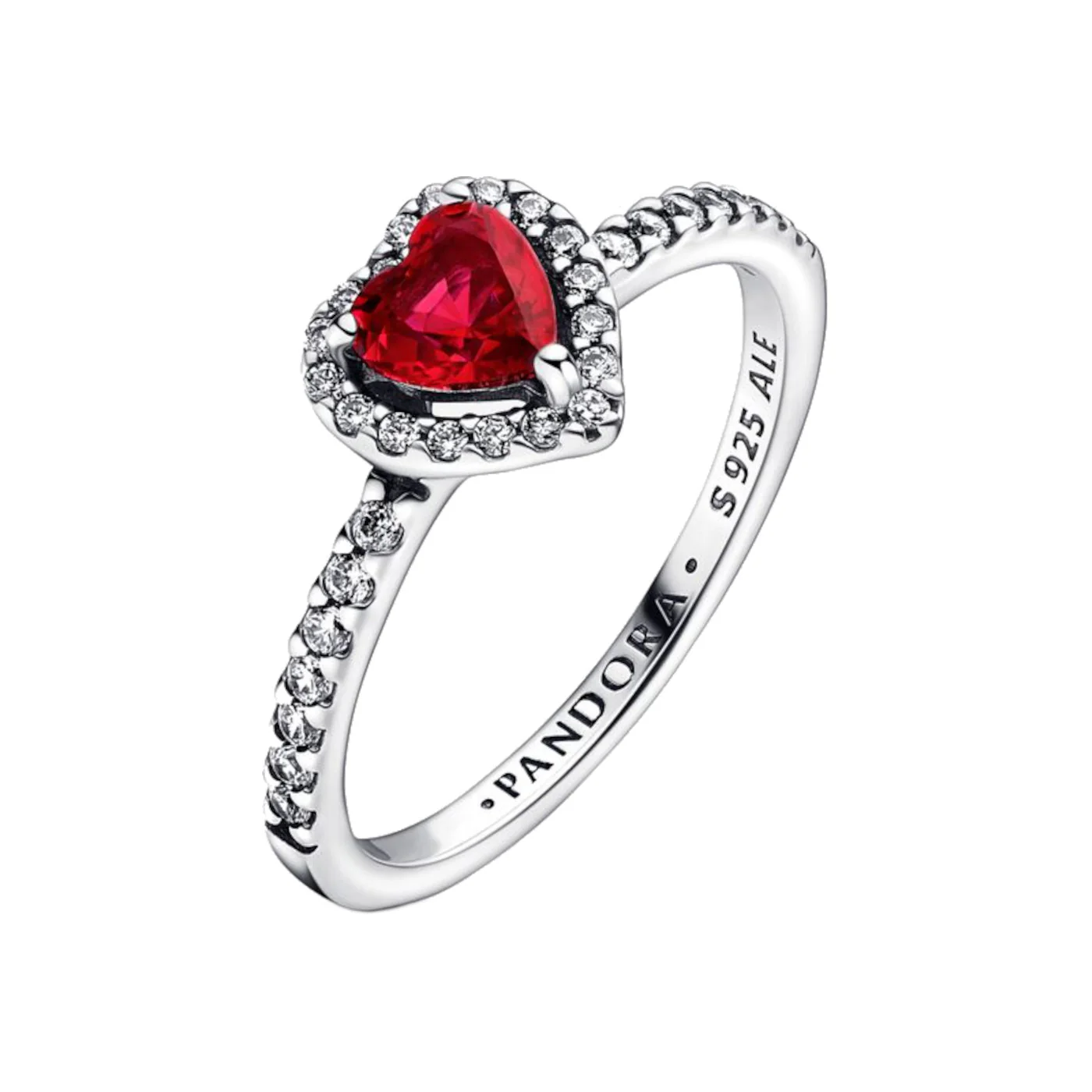 Pandora Timeless 925 Sterling Silver Heart Ring 198421C02-50 - Image 5