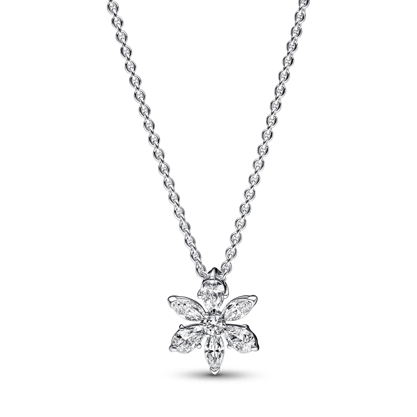 Pandora Timeless 925 Sterling Silver Sparkling Herbarium Cluster Pendant Necklace 392387C01-45