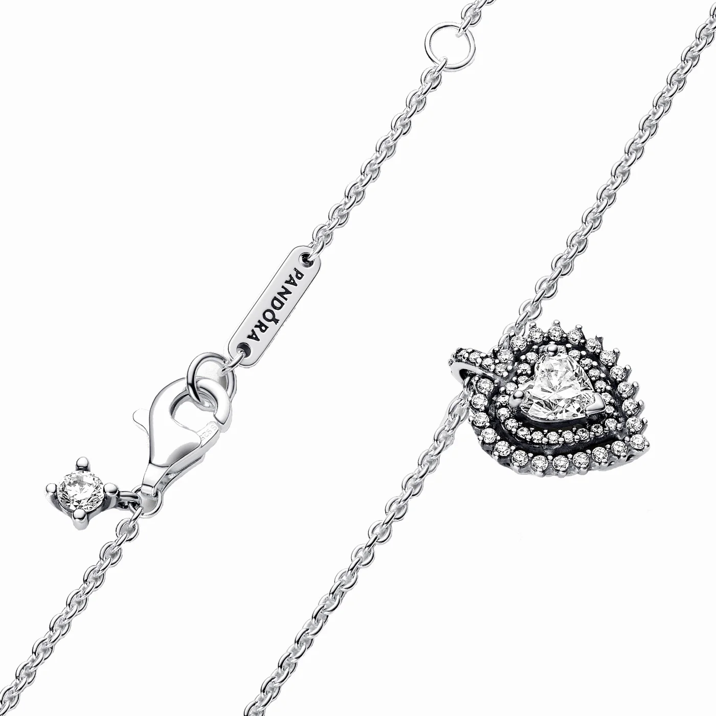 Pandora Timeless 925 Sterling Zilveren Heart Ketting 393099C01-45 - Image 3