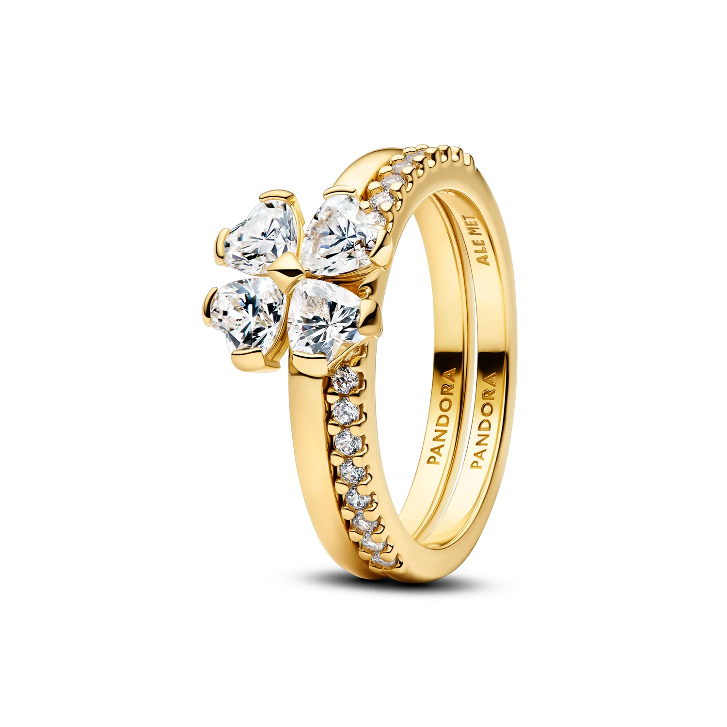 Pandora Timeless Sprankelende Geluksklaver Splitsbare Ring 164507C01-50