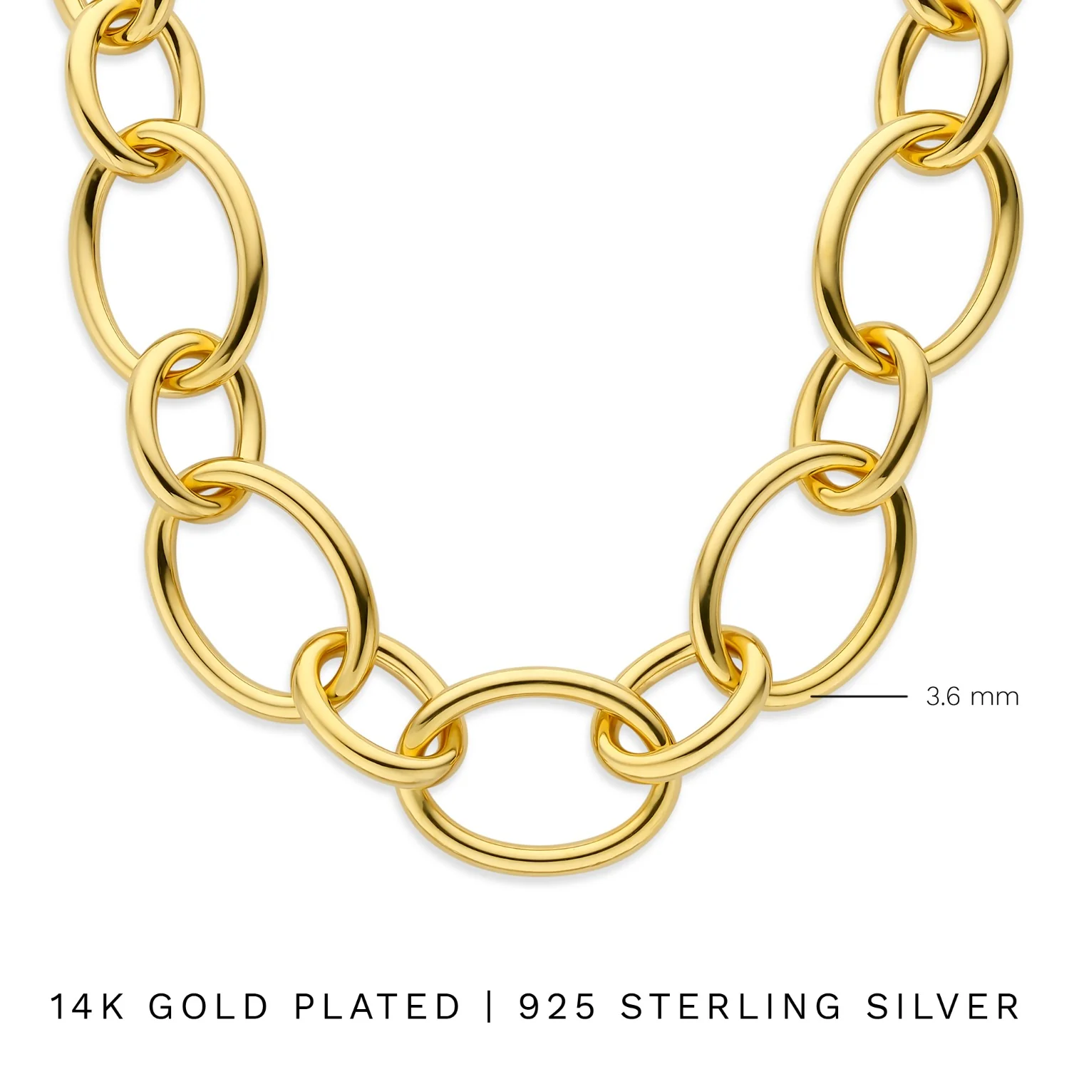 Parte Di Me Bibbiena Poppi Adriane 925 Sterling Zilveren Gold Plated Schakelketting PDM34100 - Image 7