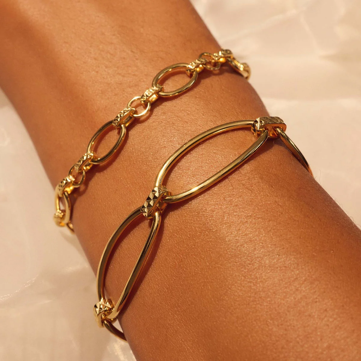 Parte Di Me Bibbiena Poppi Clara 925 Sterling Zilveren Gold Plated Schakelarmband PDM32146 - Image 3