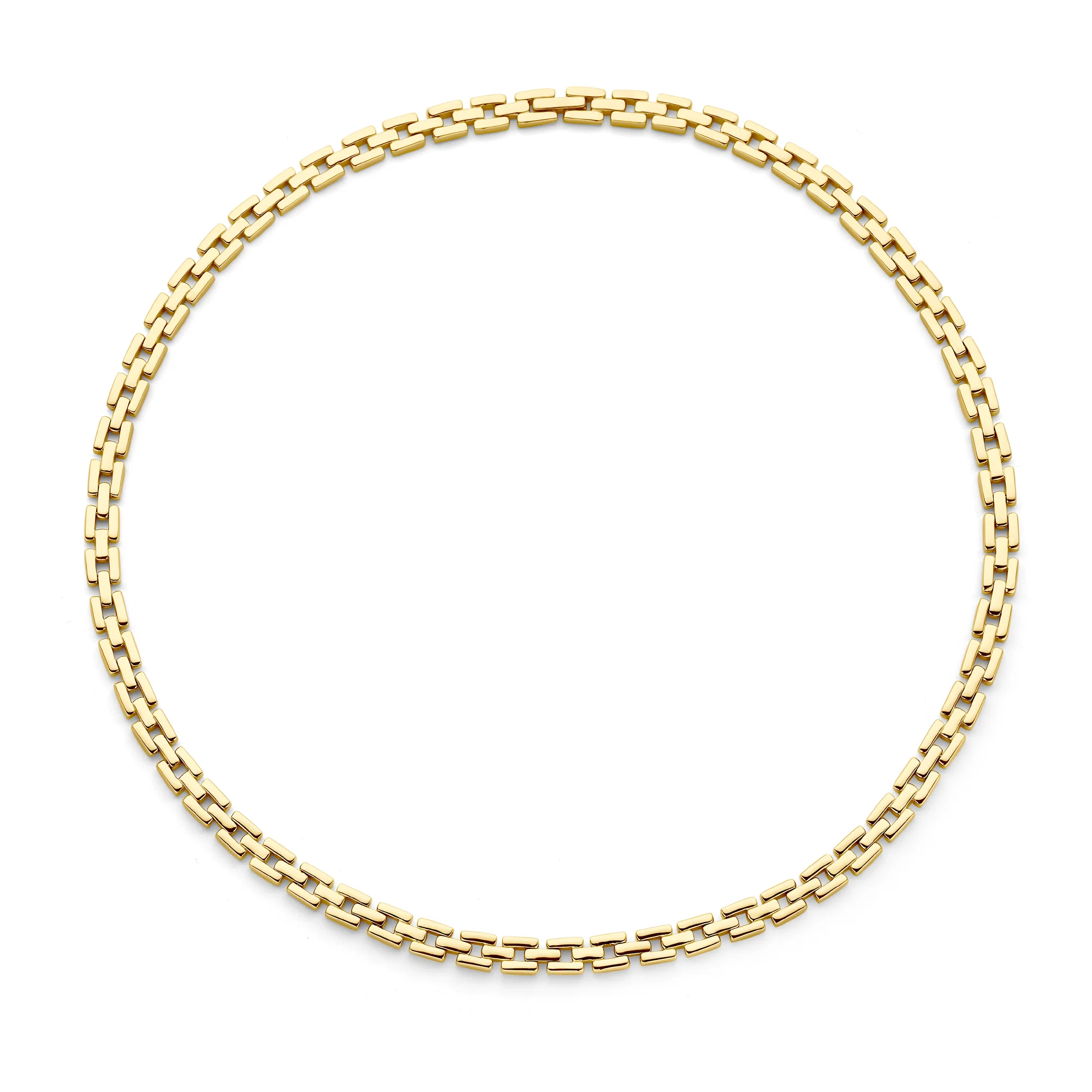 Parte Di Me Bibbiena Poppi Dante 925 Sterling Silver Gold Plated Link Necklace PDM34090
