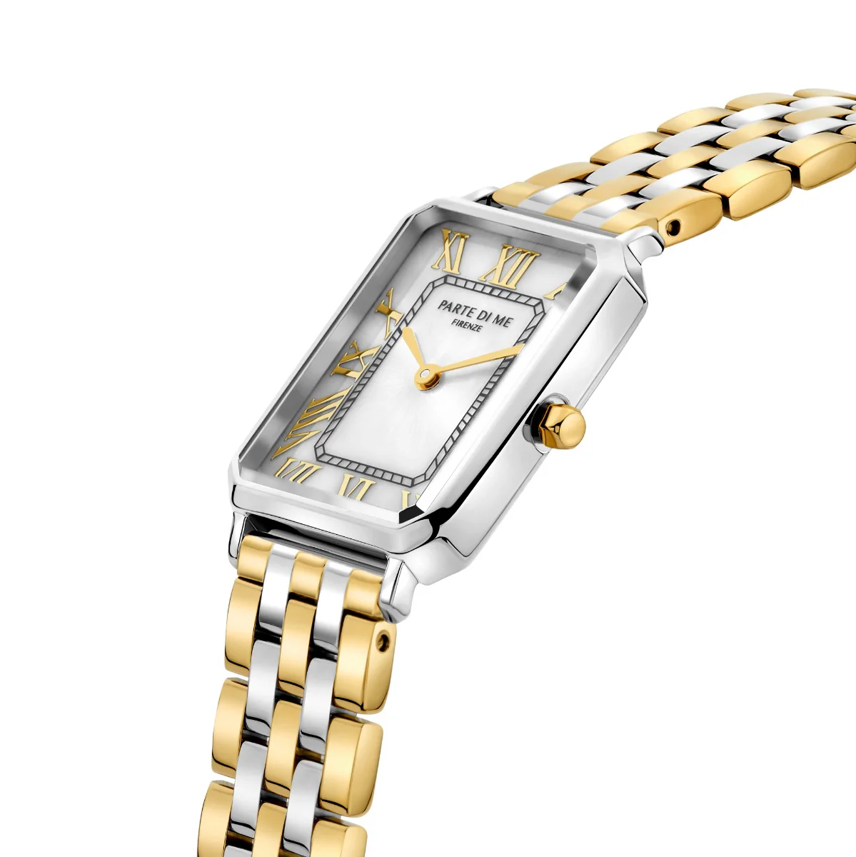 Parte di Me Orologio rechthoekig dameshorloge goud- en zilverkleurig PDM09026 - Image 4