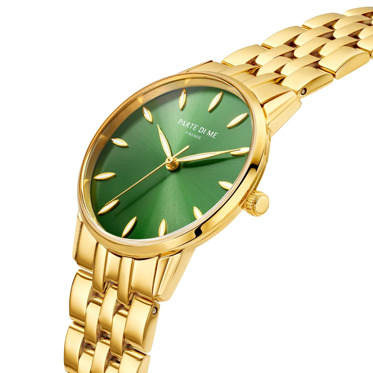 Parte Di Me Orologio rond dames horloge goudkleurig en groen PDM09046 - Image 3