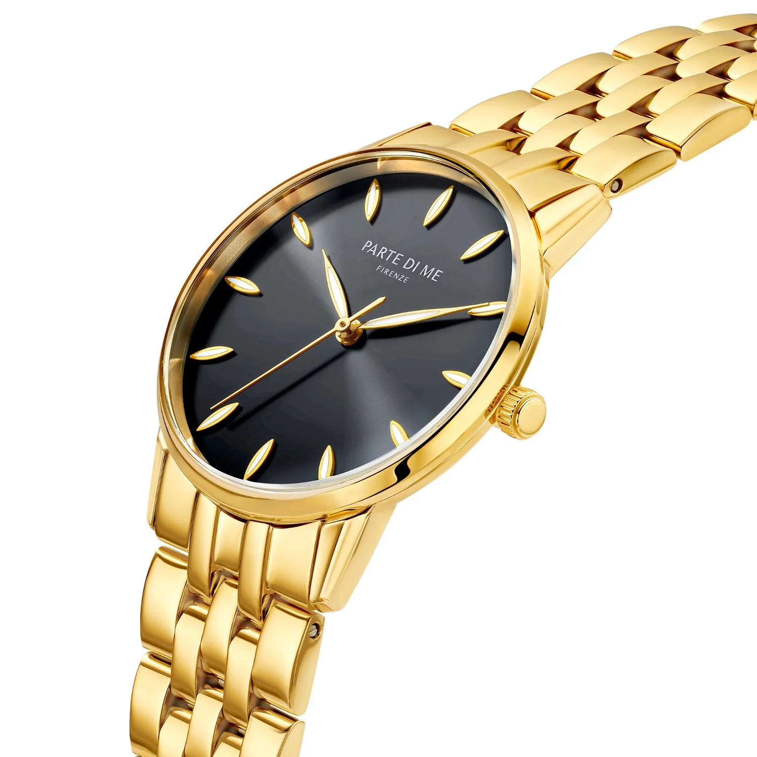 Parte Di Me Orologio rond dames horloge goudkleurig en zwart PDM09044 - Image 3