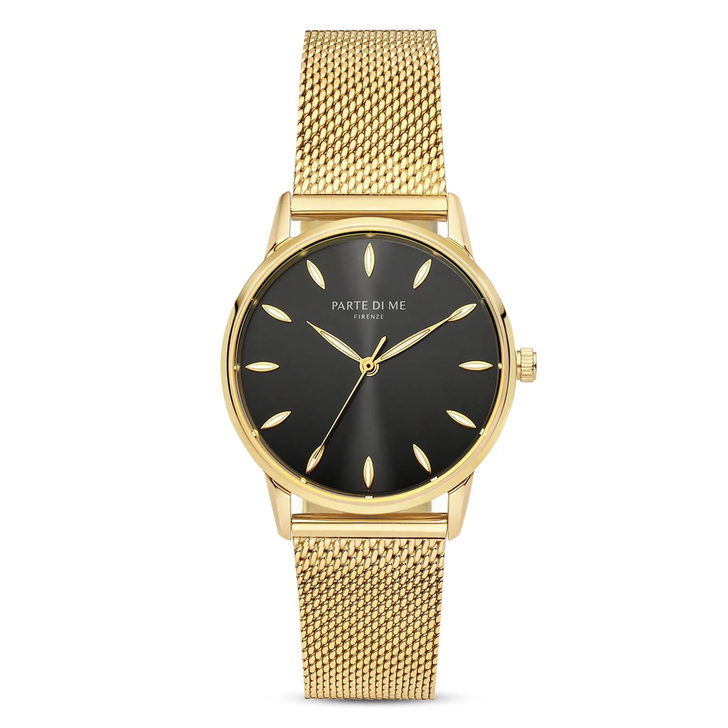 Parte Di Me Orologio rond dames horloge goudkleurig en zwart PDM09052