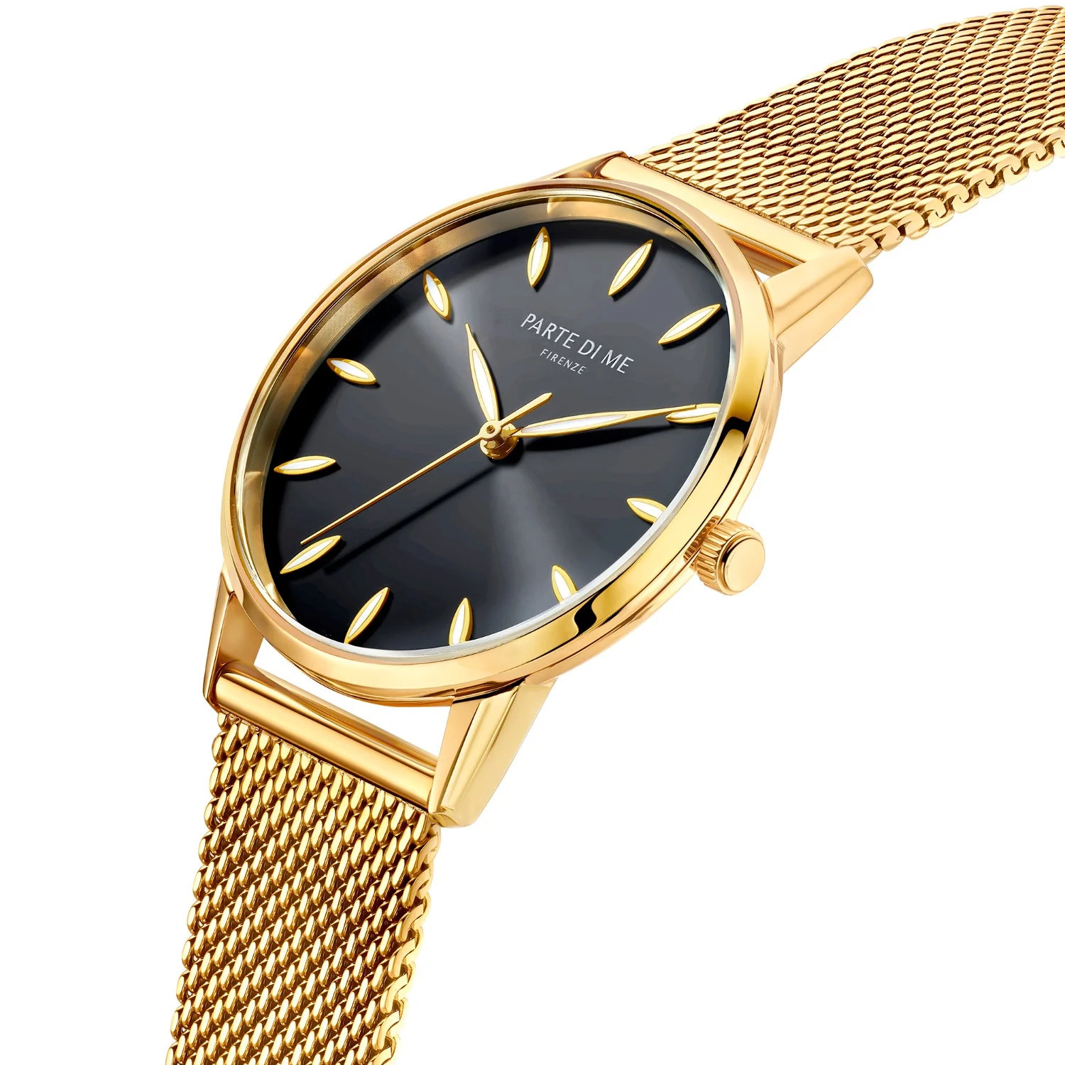 Parte Di Me Orologio rond dames horloge goudkleurig en zwart PDM09052 - Image 3