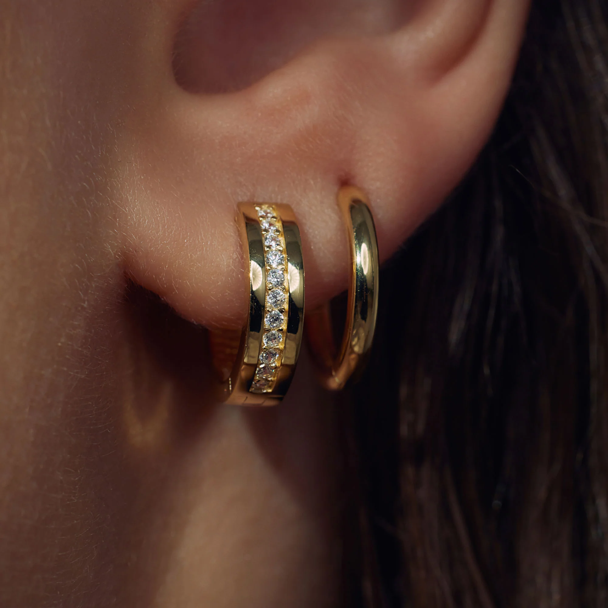 Parte Di Me Ponte Vecchio Santa Trinita 925 sterling zilveren gold plated oorringen PDM36107 - Image 3