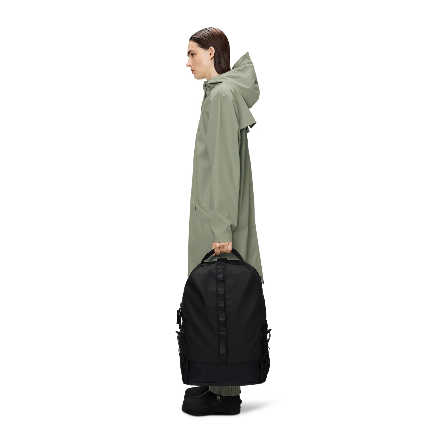Rains Trail Black Rugzak Met Clip R12790-01 - Image 3