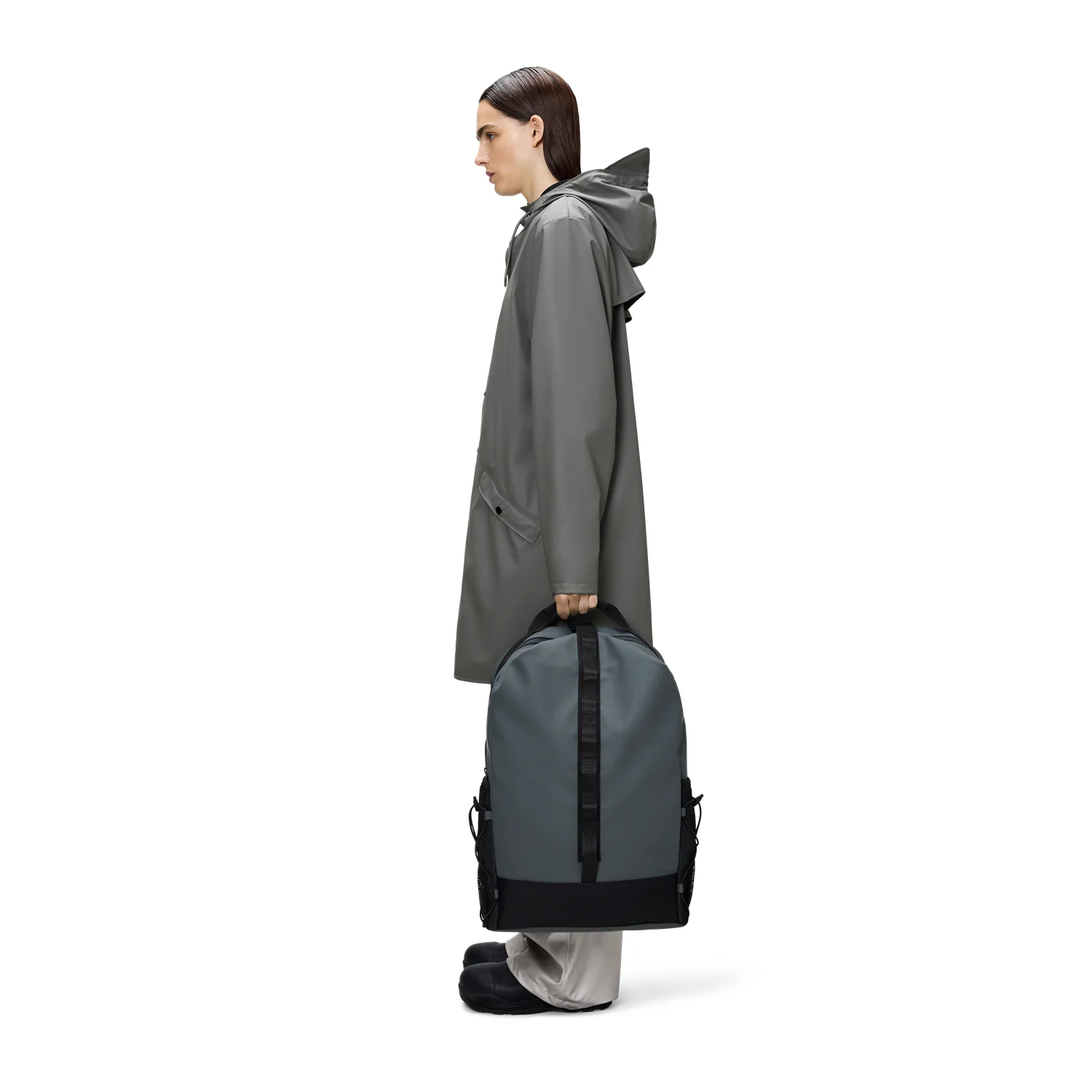 Rains Trail Blue Rugzak Met Clip R12790-124 - Image 3