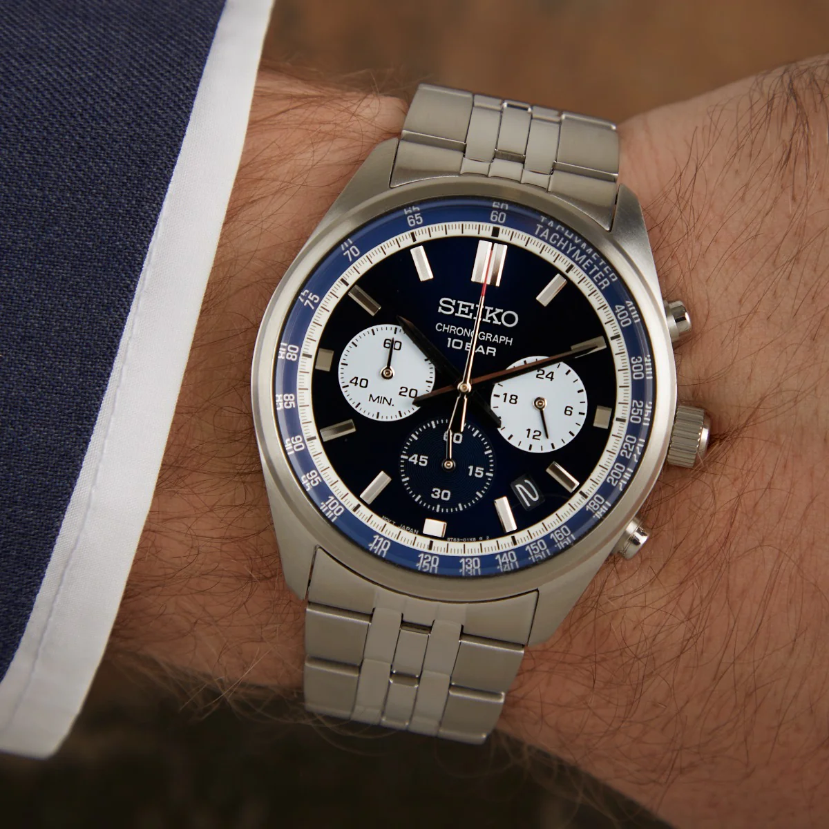 Seiko Chronograaf Heren Horloge SSB427P1 - Image 2