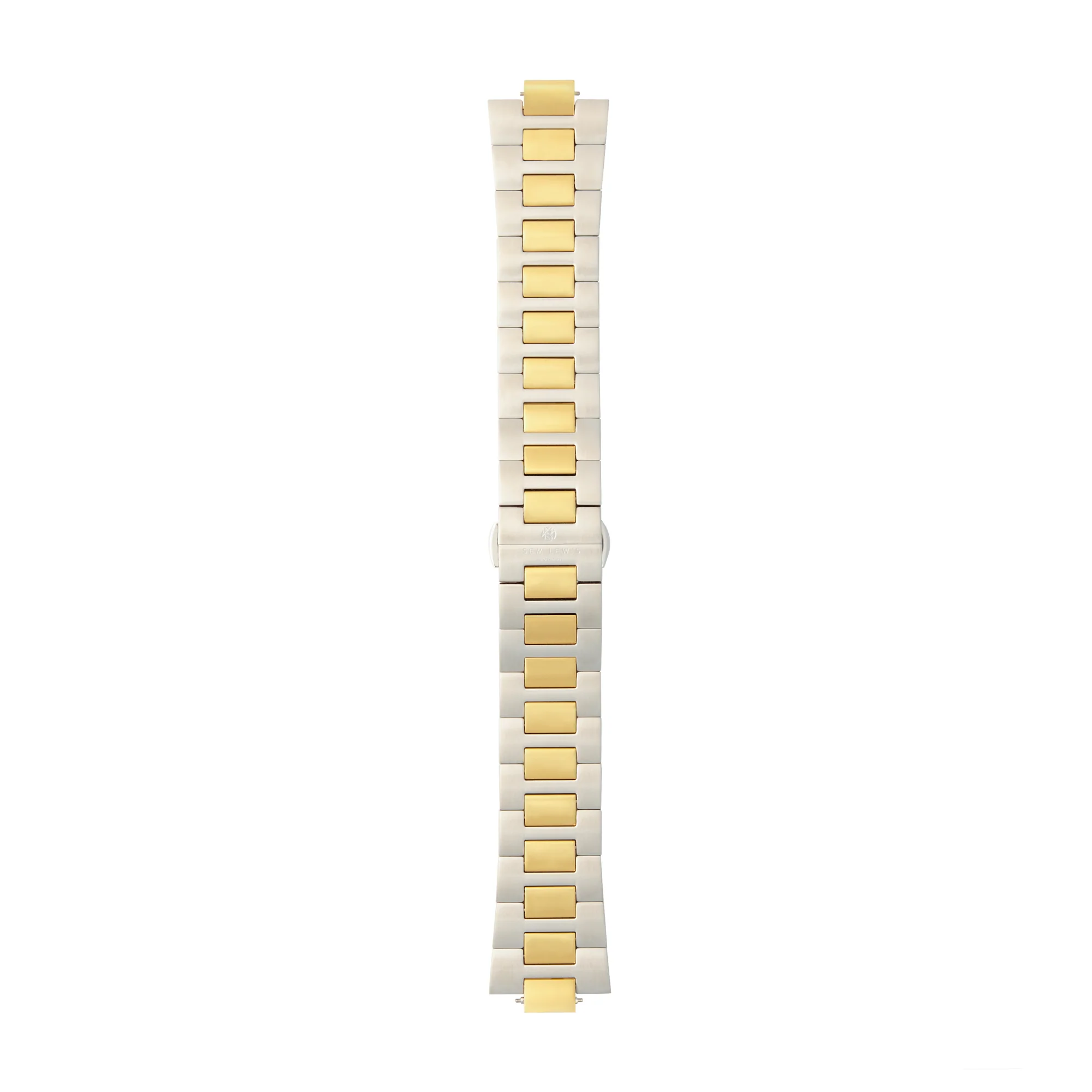 Sem Lewis Aldgate East Strap 24mm Zilverkleurig/Goudkleurig SL620018