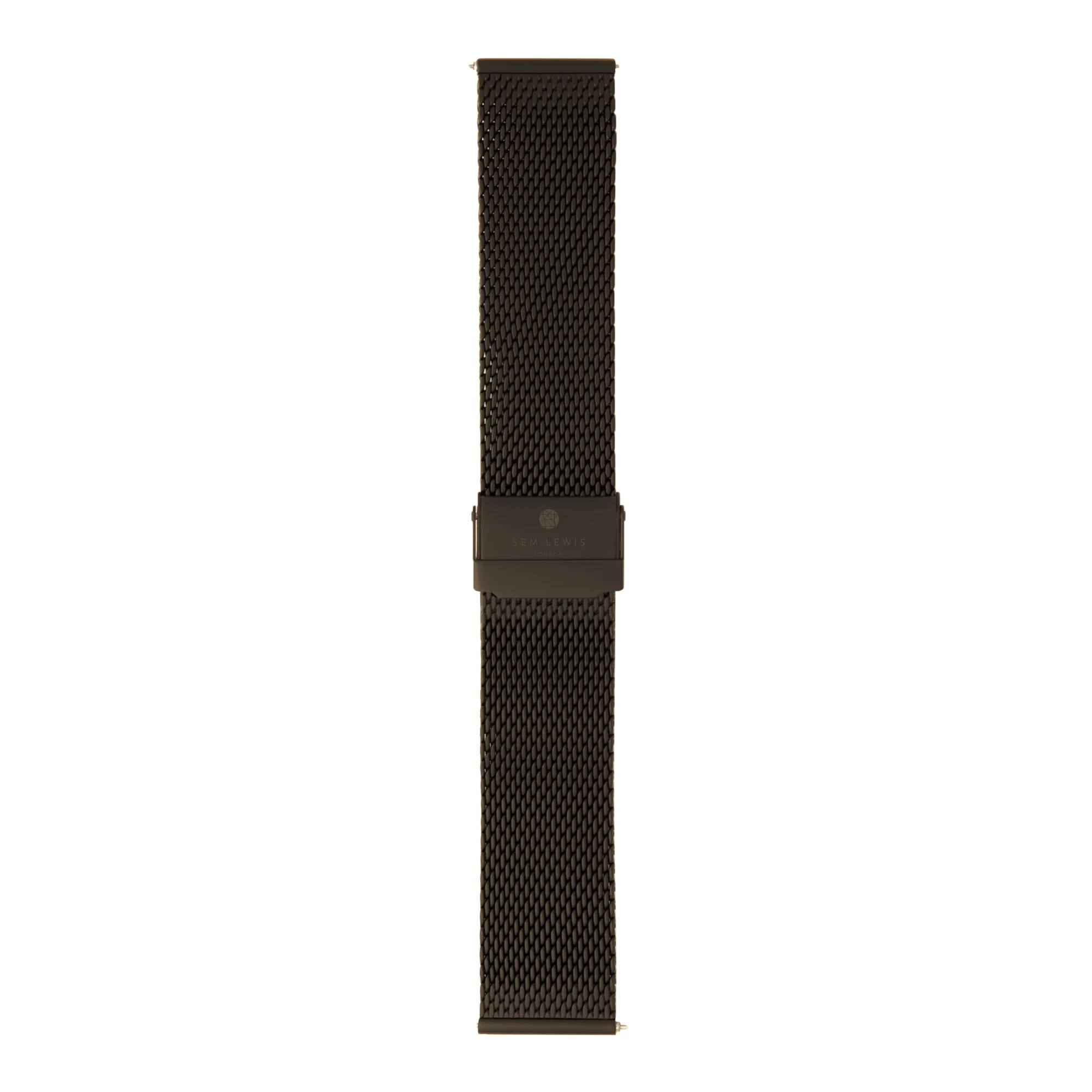 Sem Lewis Metropolitan Horlogeband 24mm Zwart SL620023