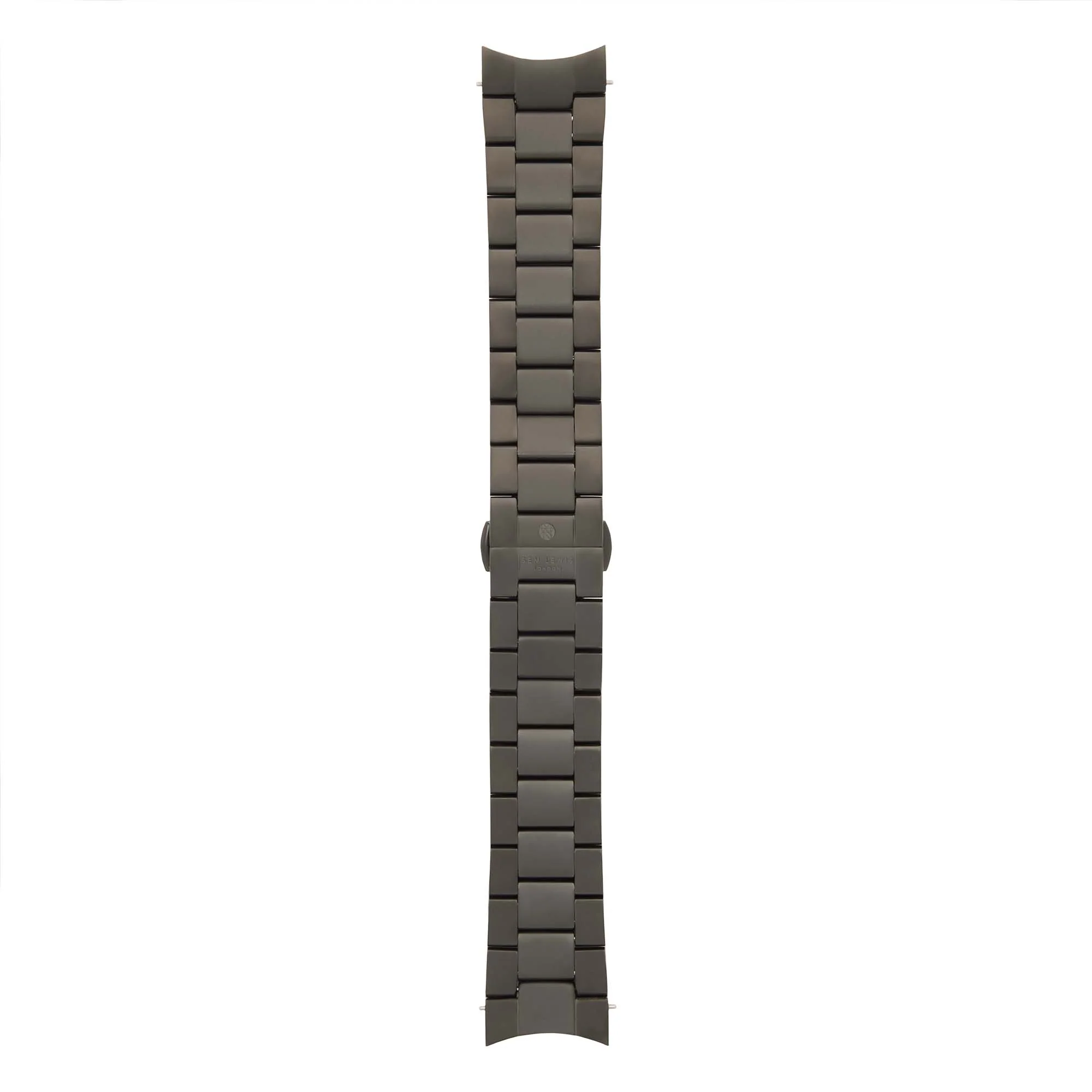 Sem Lewis Metropolitan Horlogeband 24mm Zwart SL620028