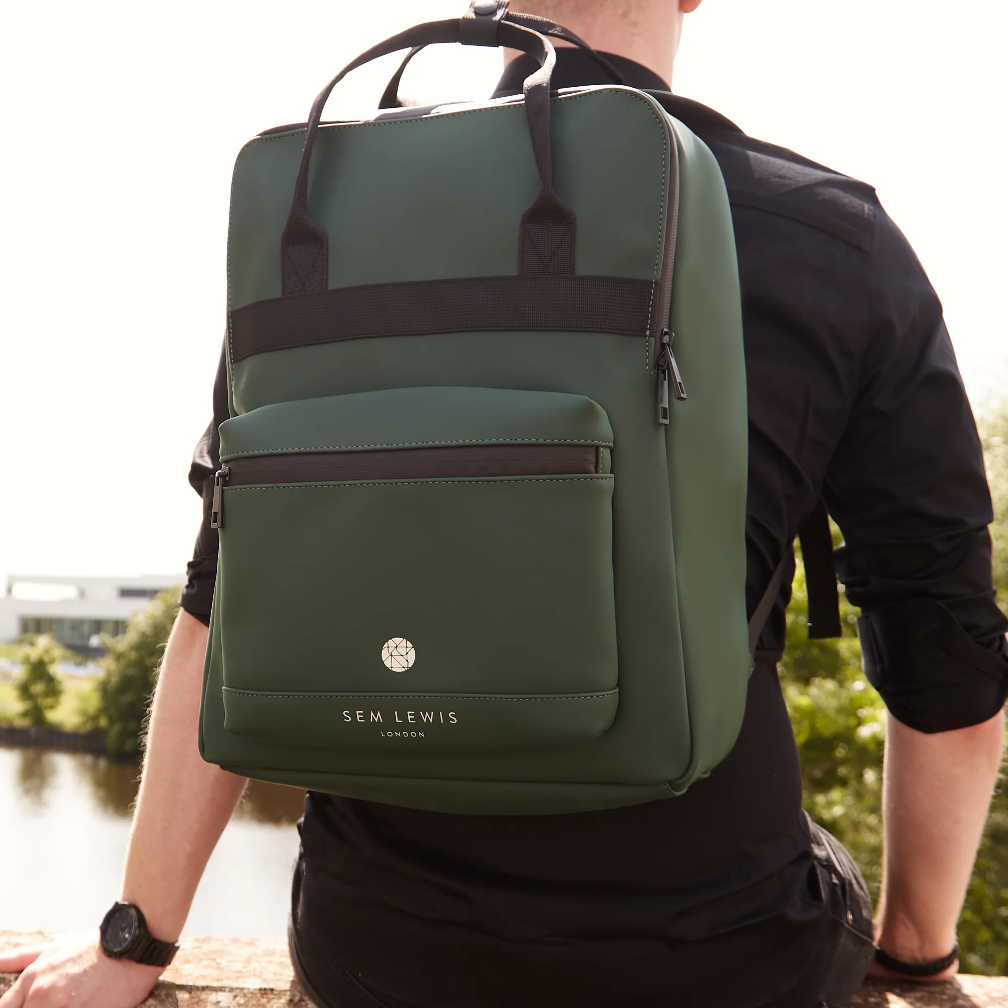 Sem Lewis Southern Hampstead Rugzak Groen SL240009 - Image 2