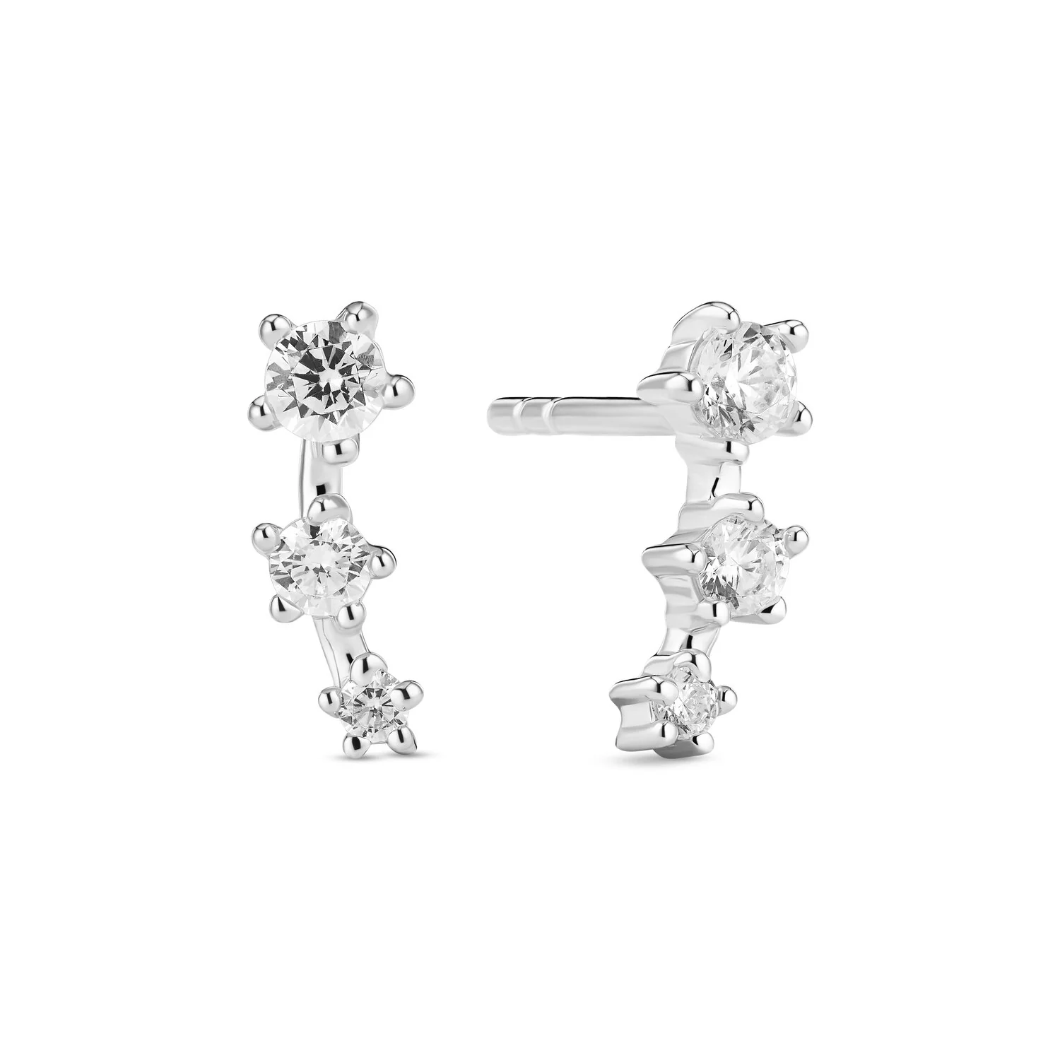 Sif Jakobs 925 Sterling Zilveren Lucente Tre Oorknoppen SJ-E2703-CZ