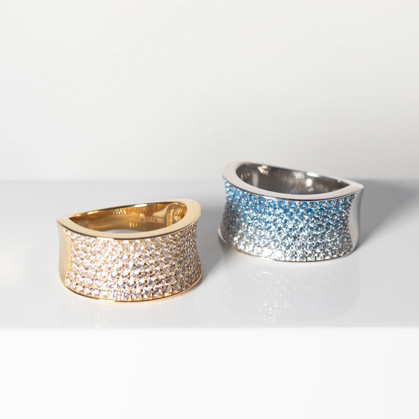 Sif Jakobs Felline Concavo 925 Sterling Zilveren Ring SJ-R2393-CZ-YG-58 Met 18 Karaat Gouden Plating - Image 3