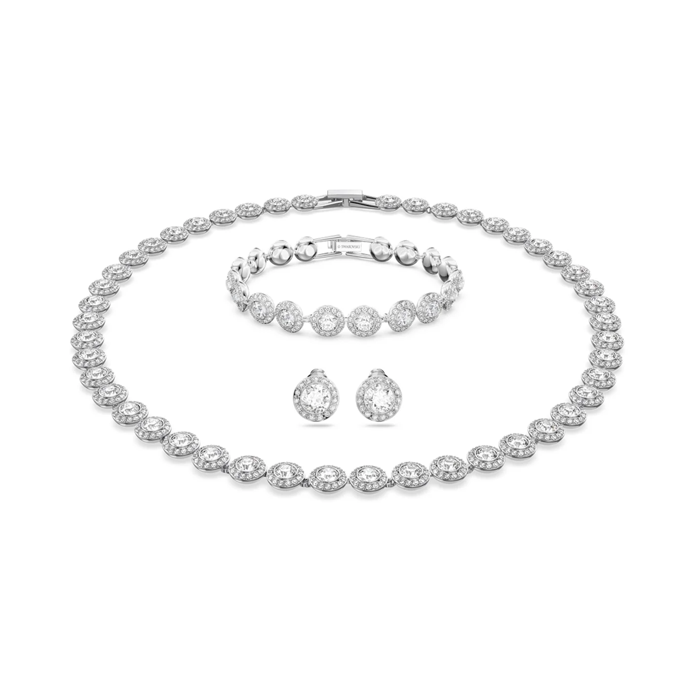 Swarovski Angelic Silver-coloured Jewellery Set 5367853