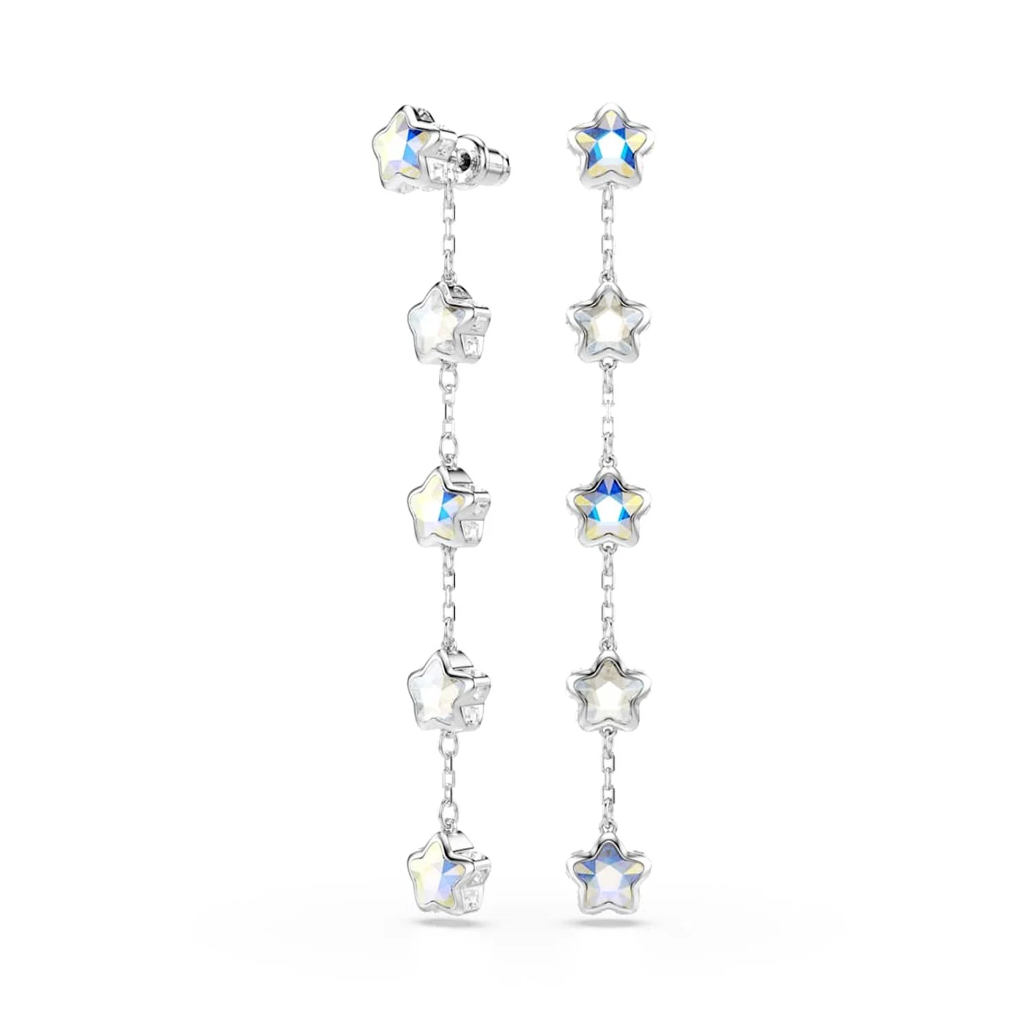 Swarovski Chroma Stars Zilverkleurige Oorbellen 5754184