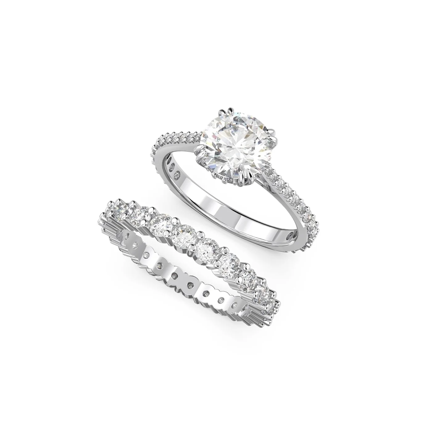 Swarovski Constella Silver-coloured Ring Set 5649213