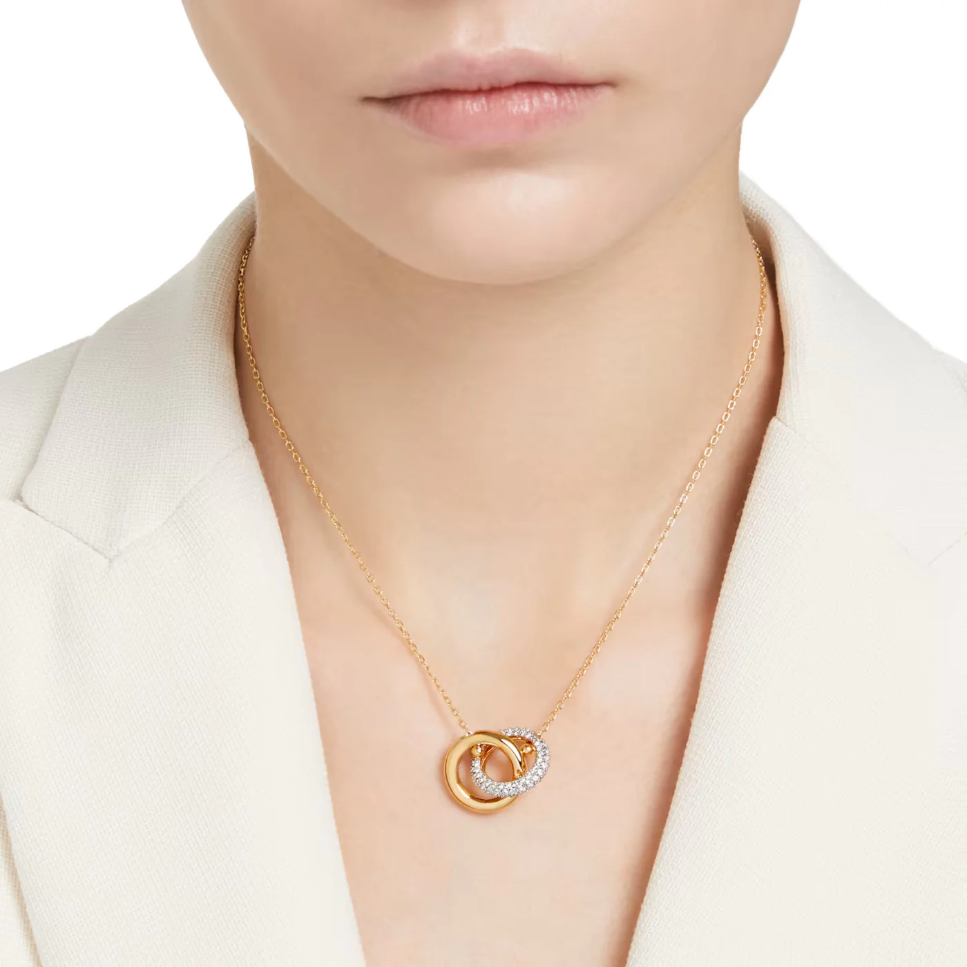 Swarovski Dextera Gold-coloured Pendant 5668820 (Length: 38.00 - 45.00 CM - Image 2