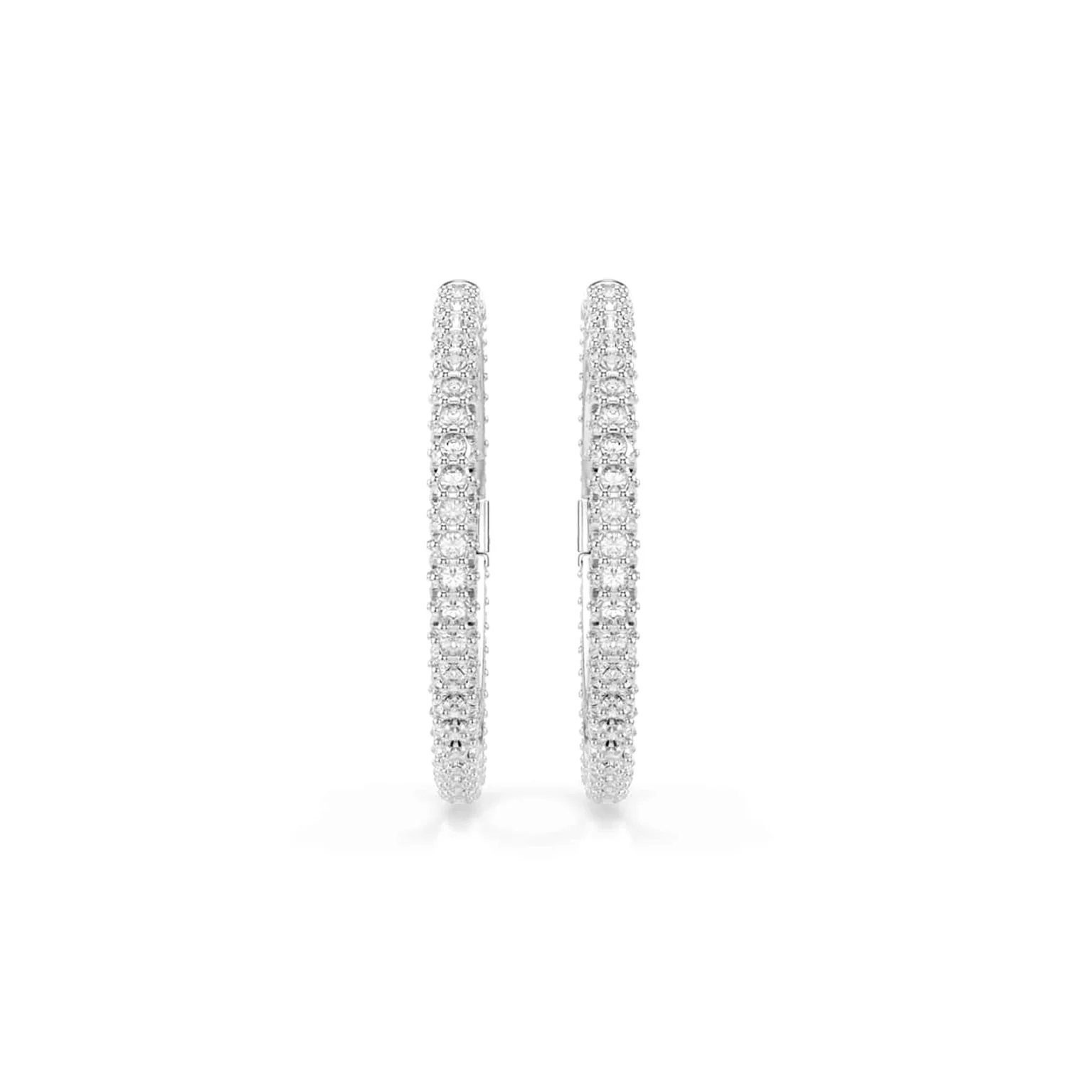 Swarovski Dextera Round Zilverkleurige Oorringen 5754156 - Image 2