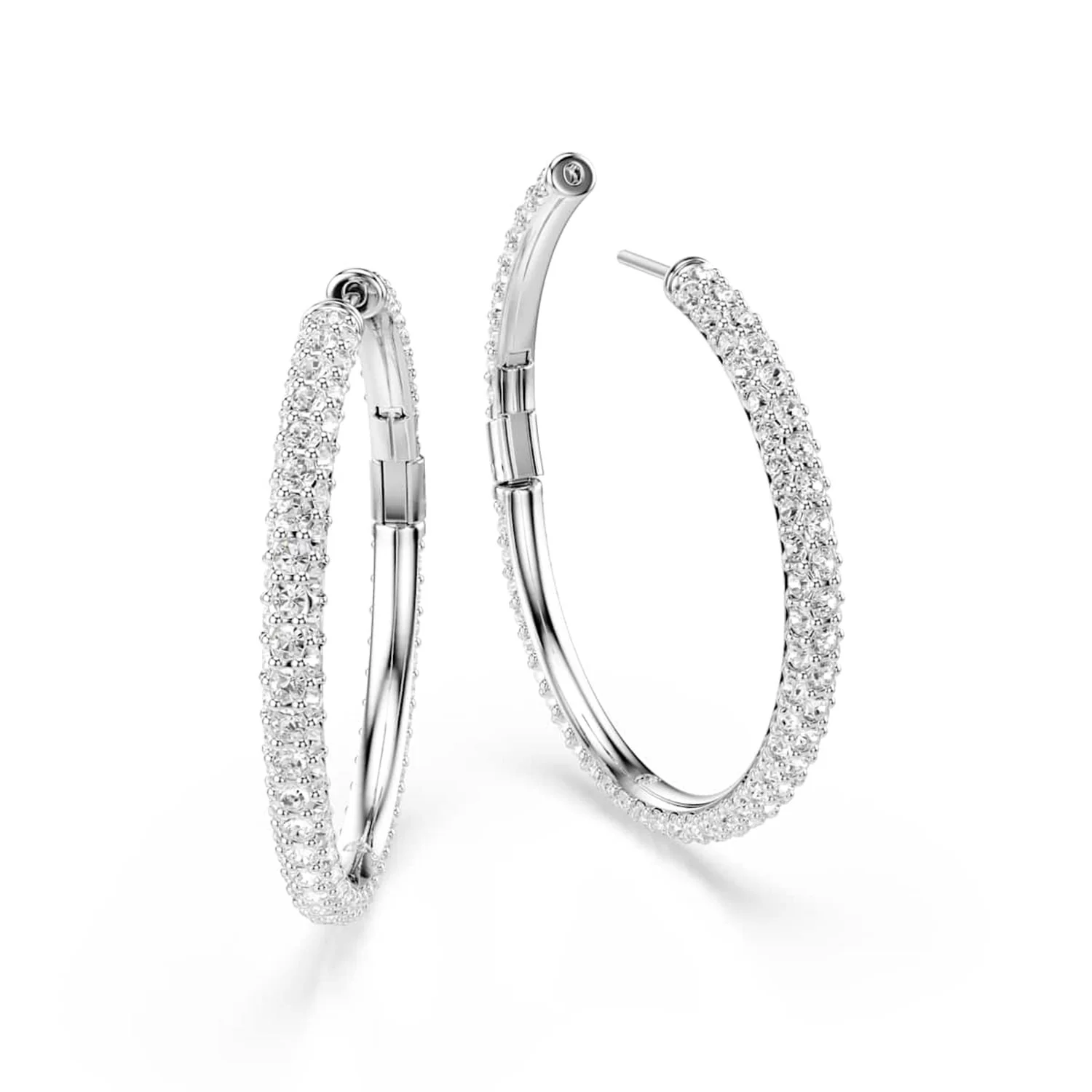 Swarovski Dextera Round Zilverkleurige Oorringen 5754156 - Image 3