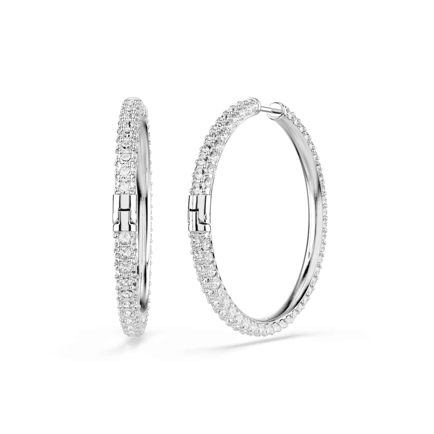 Swarovski Dextera Round Zilverkleurige Oorringen 5754156 - Image 4