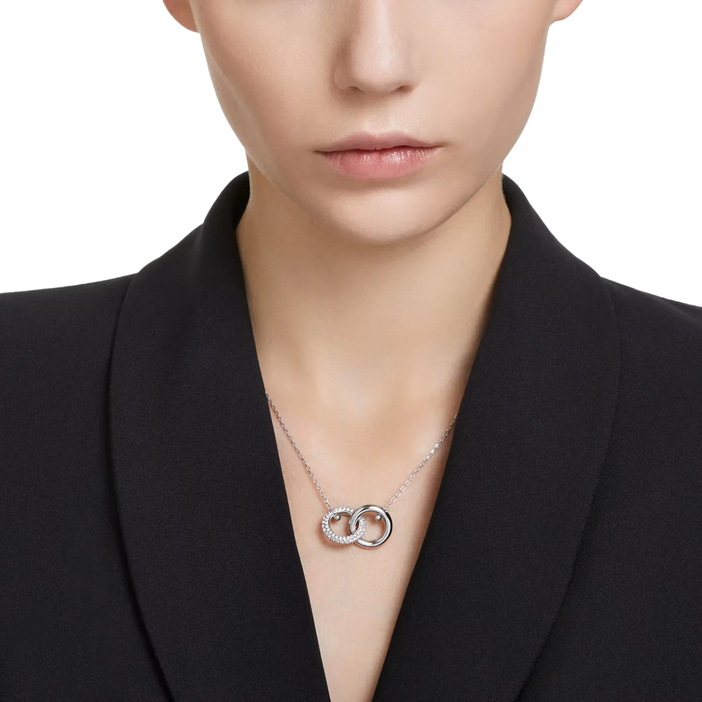 Swarovski Dextera Silver-coloured Pendant 5670251 (Length: 38.00 - 45.00 CM) - Image 2