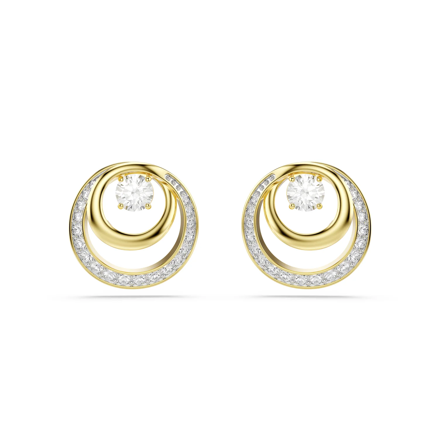 Swarovski Hyperbola Gold Plated Earrings 5740407