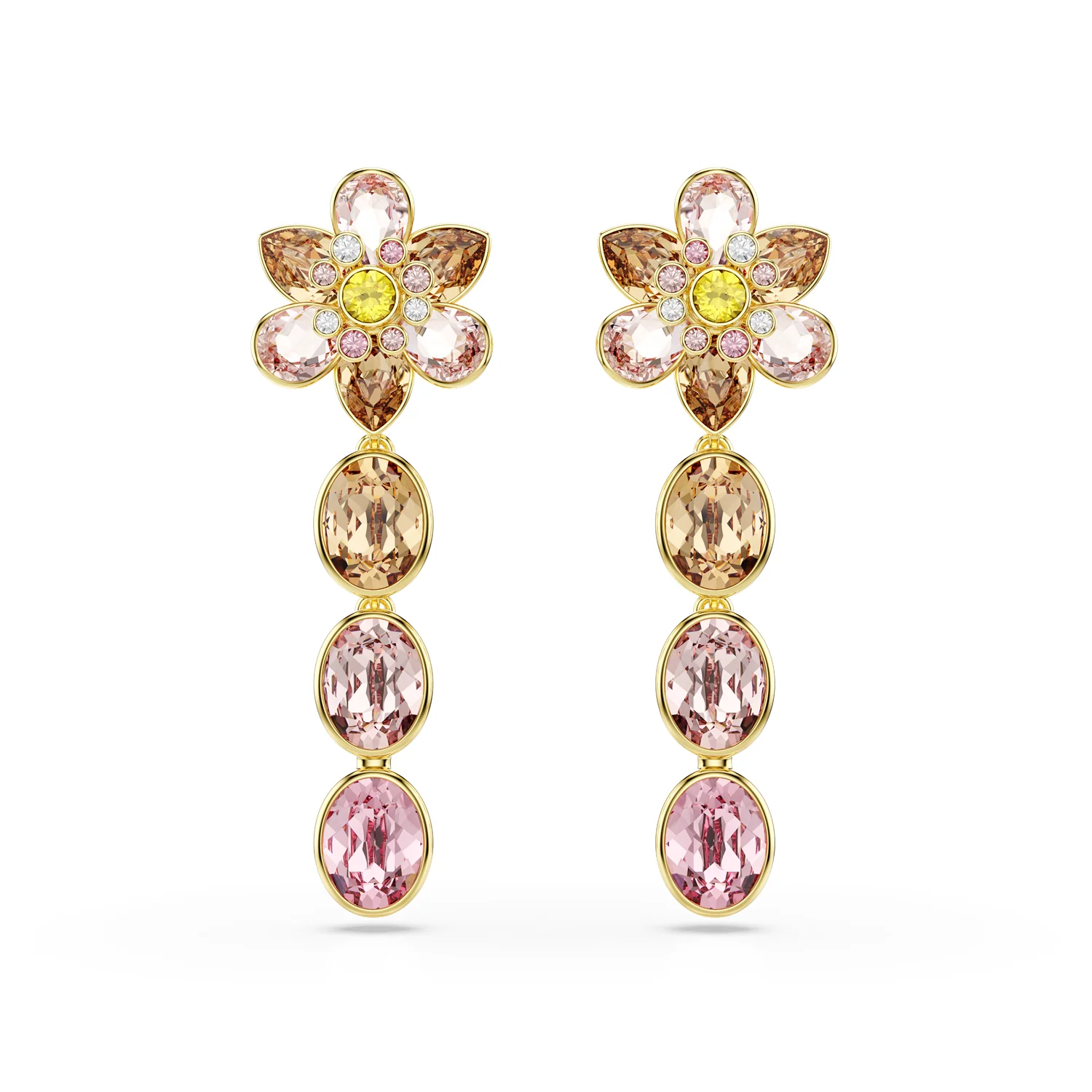 Swarovski Idyllia Gold Coloured Earrings 5732381