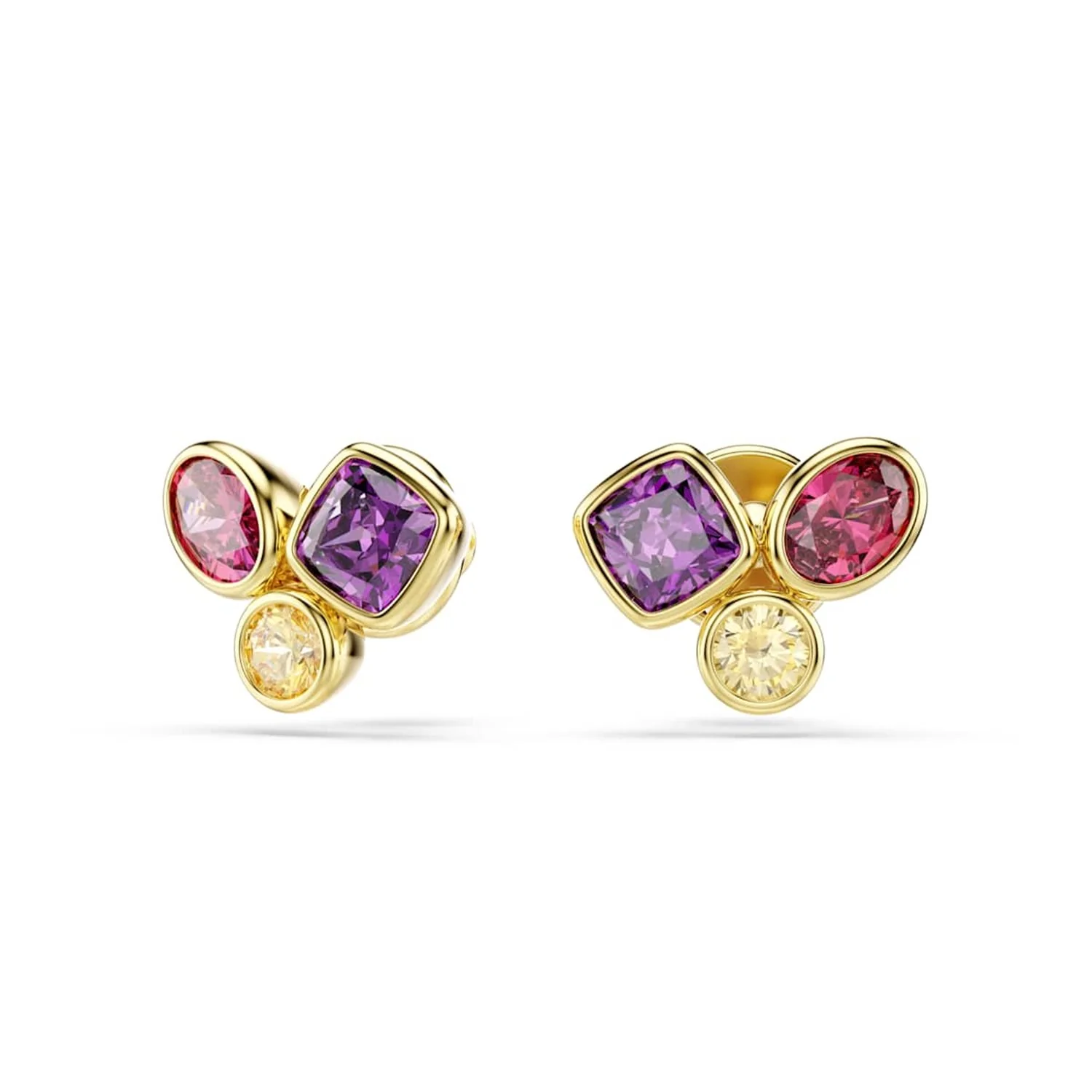 Swarovski Imber Organic Goudkleurige Multicolour Oorknoppen 5760019 - Image 2