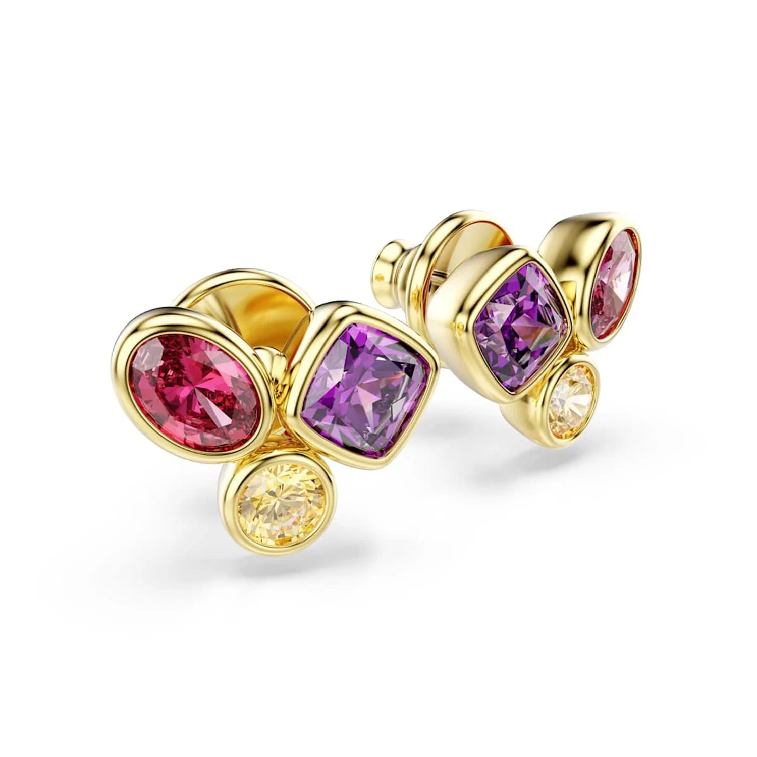 Swarovski Imber Organic Goudkleurige Multicolour Oorknoppen 5760019 - Image 3