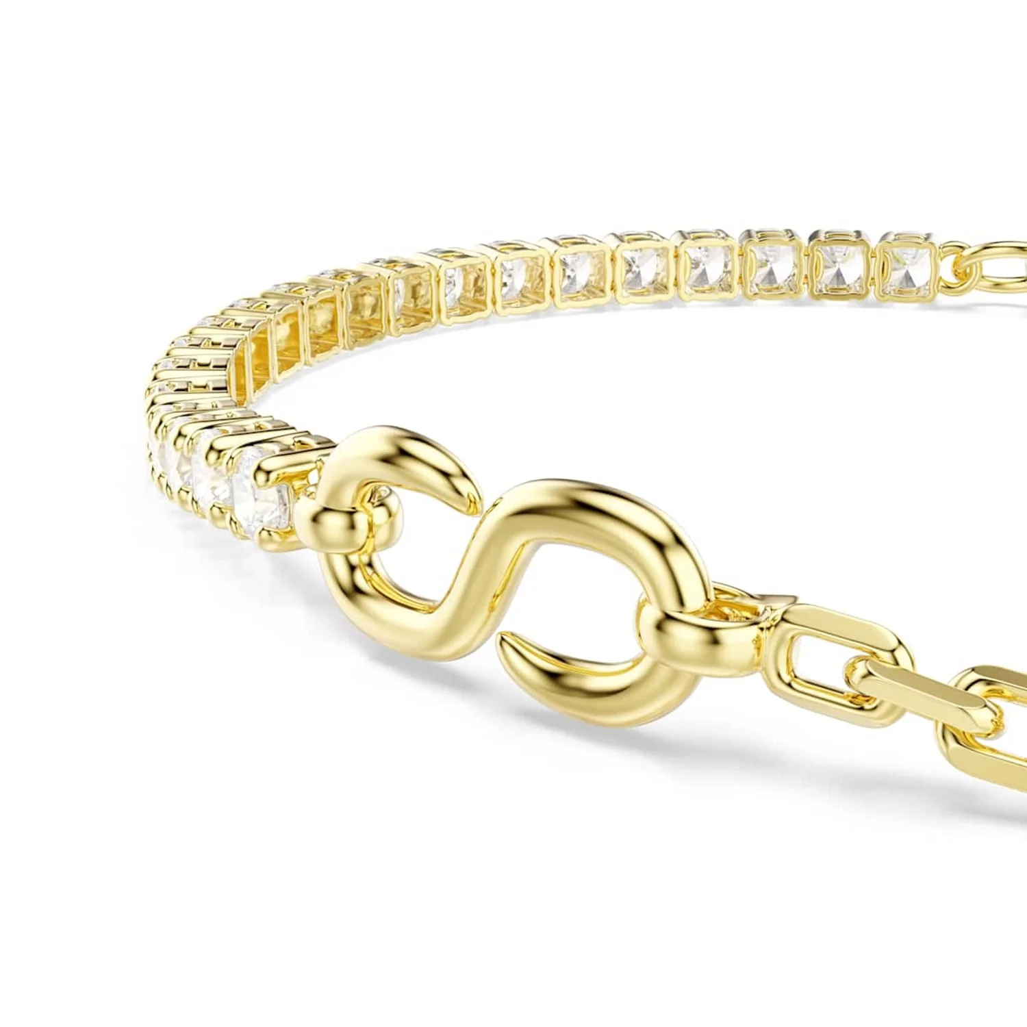 Swarovski Matrix Tennis Gouden Schakelarmband 5753925 - Image 2