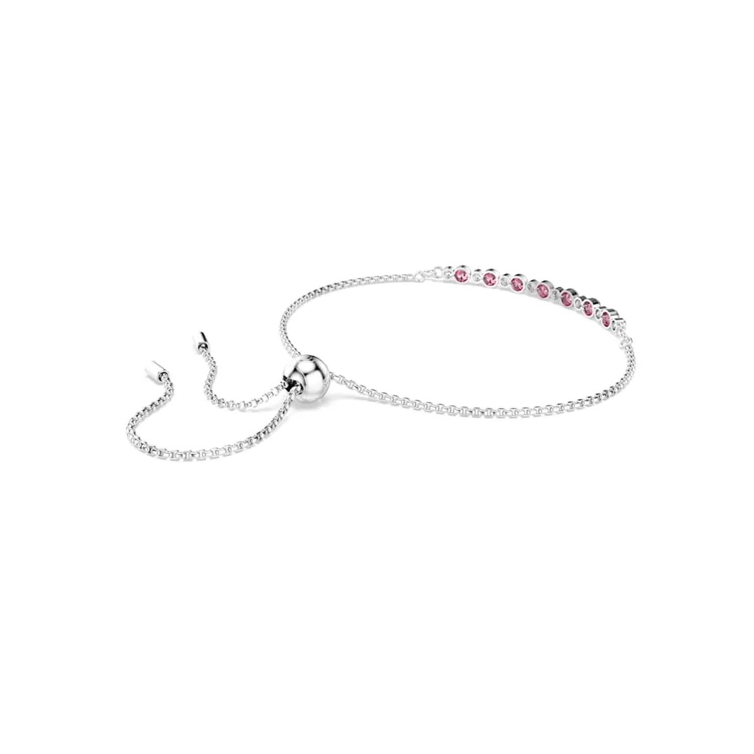 Swarovski Matrix Tennis Zilverkleurige Armband met Roze Accenten 5763042 - Image 4