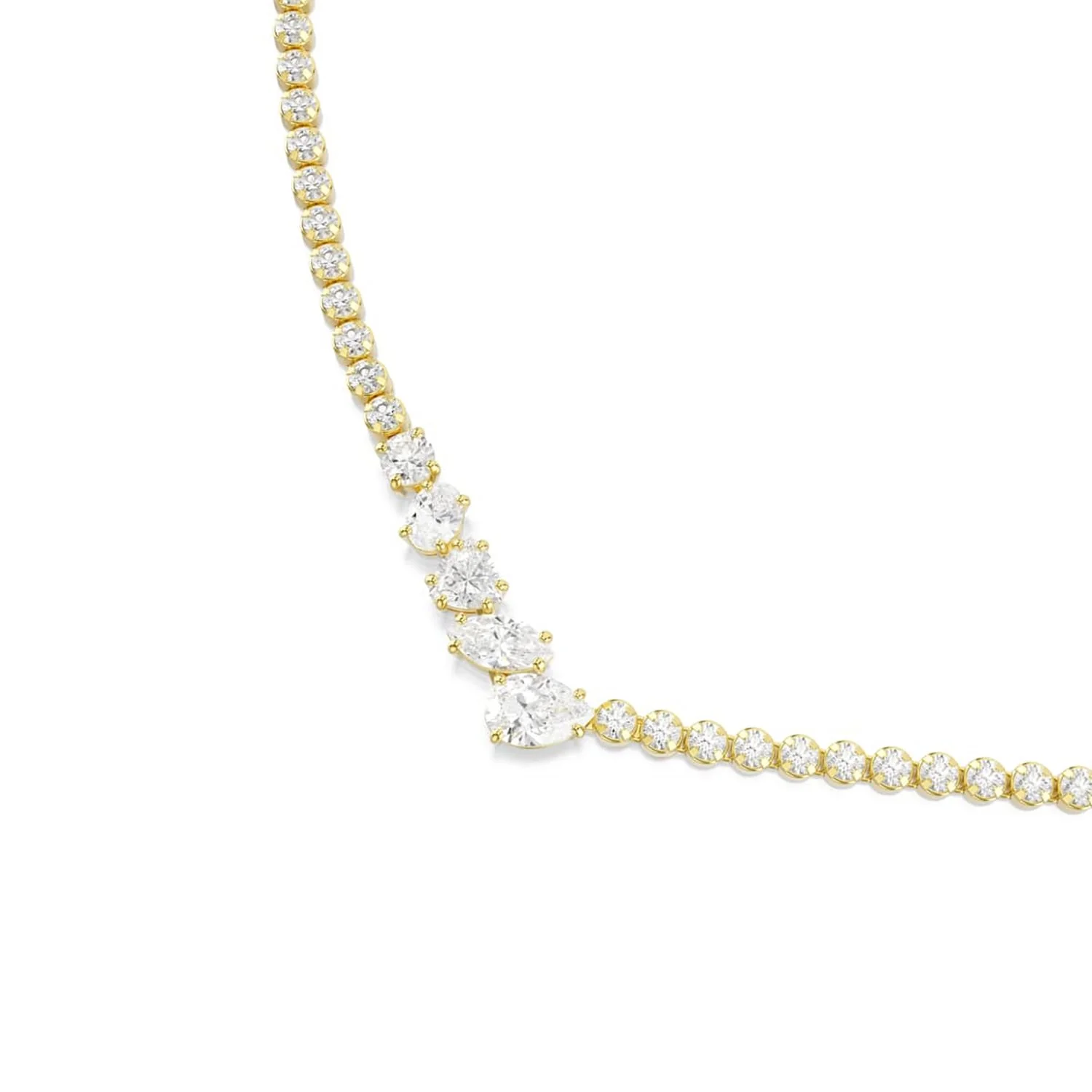 Swarovski Mesmera Attract Gouden V-vormige Ketting 5747931 - Image 2