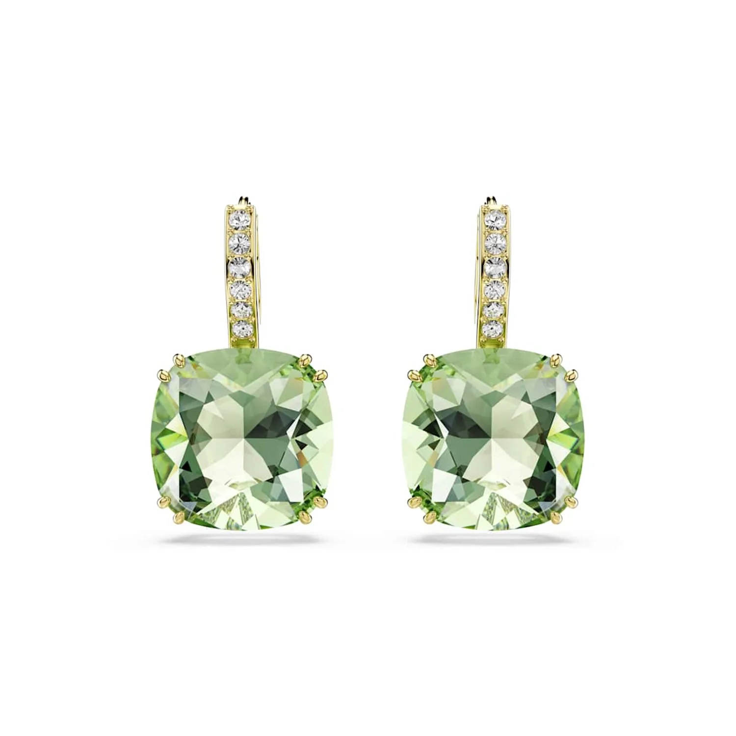 Swarovski Millenia Goudkleurige Oorbellen met Groene Kristal 5764822 - Image 2
