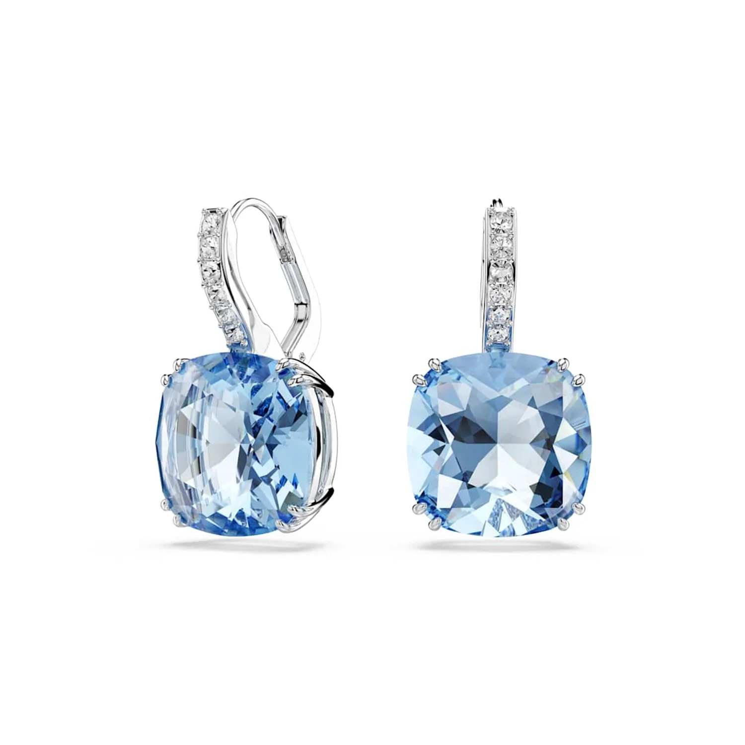 Swarovski Millenia Zilveren Oorbellen met Blauwe Kristal 5756150