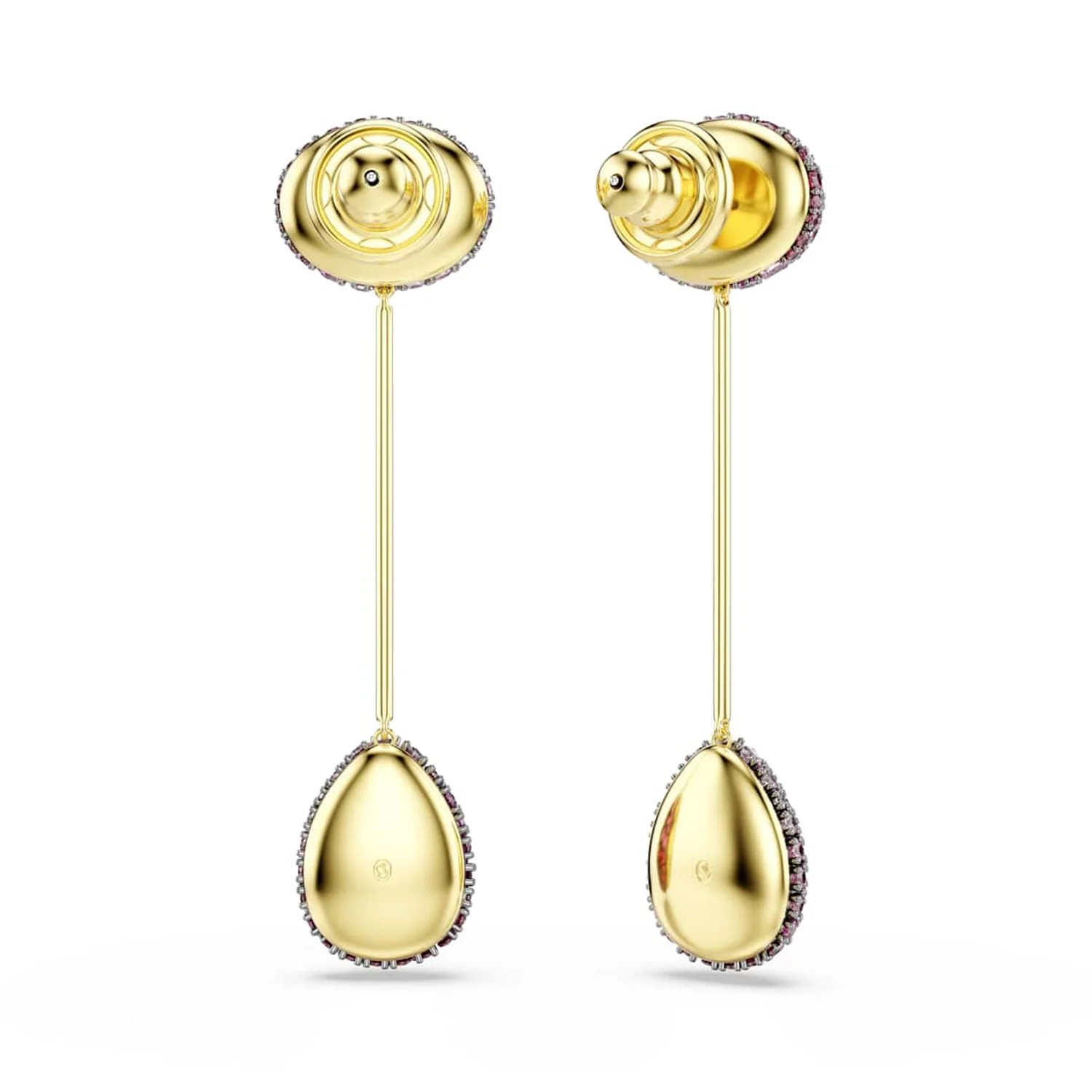 Swarovski Sublima Glam Goudkleurige Oorbellen met Rode Kristallen 5752891 - Image 4