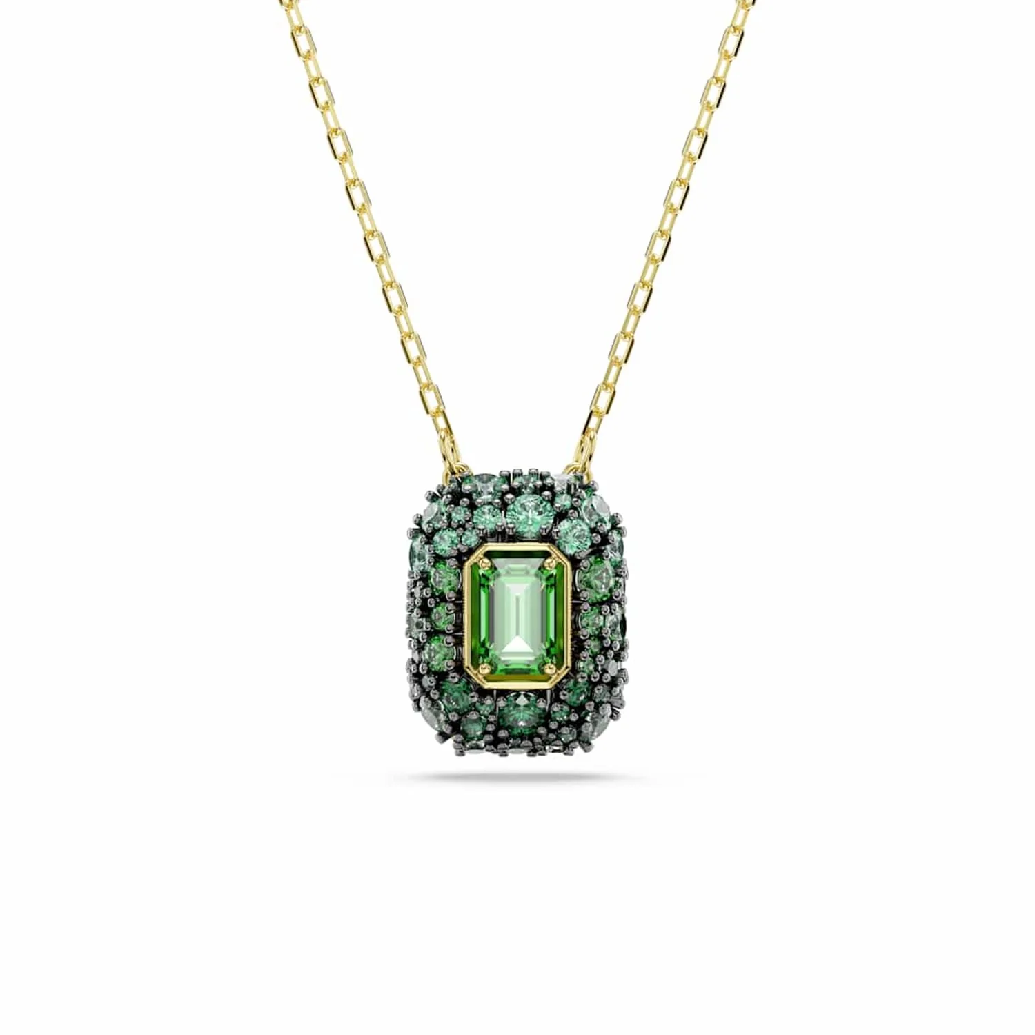 Swarovski Sublima Glam Gouden Ketting met Groene Hanger 5752884
