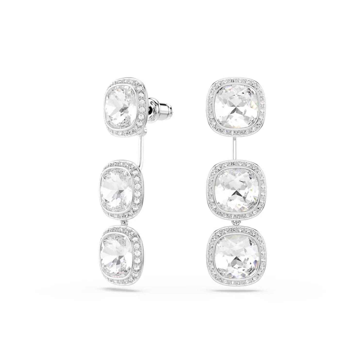 Swarovski Una Angelic Cushion Zilveren Oorbellen 5754342