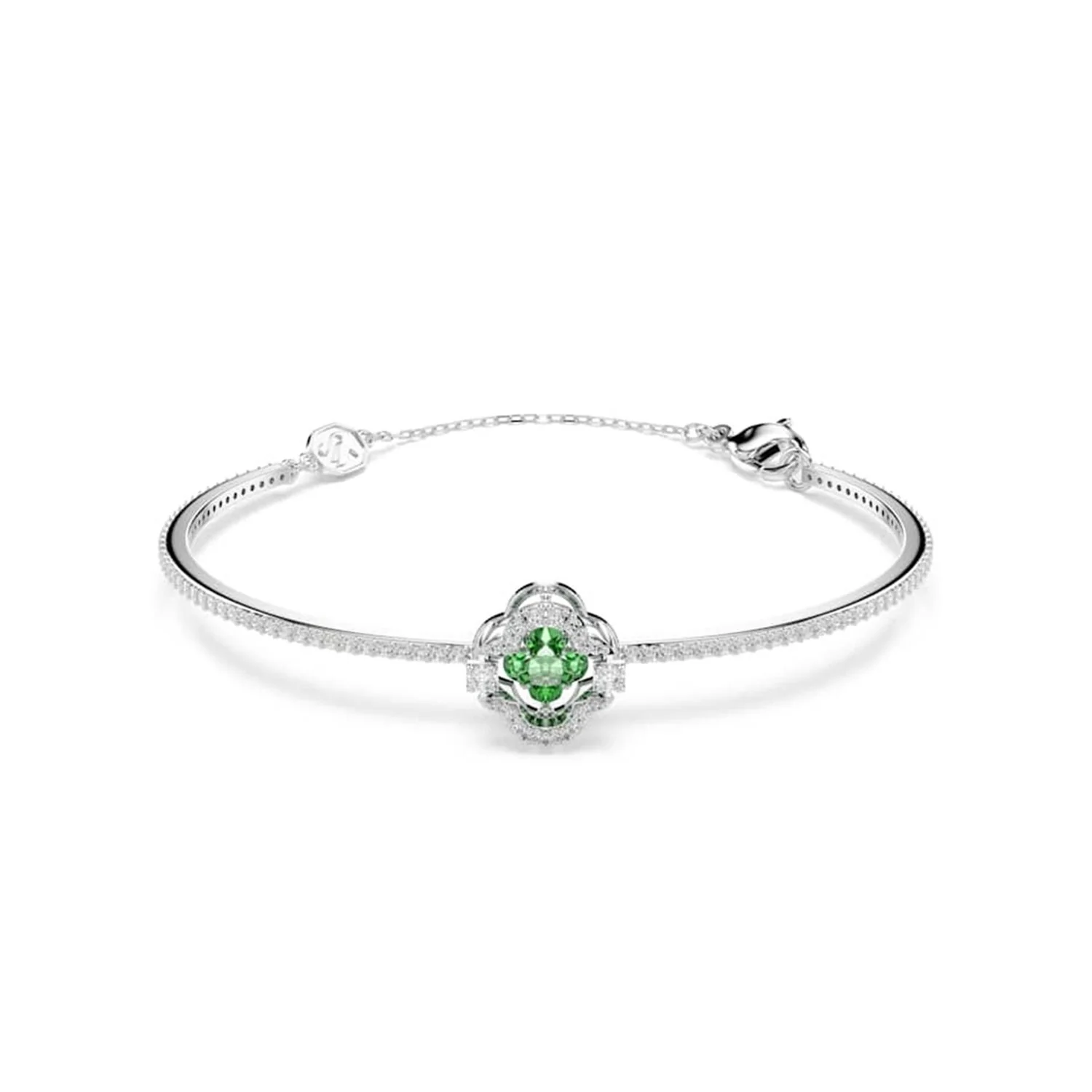 Swarovski Una Sparkling Dc Zilveren Armband met Groene Accenten 5757791